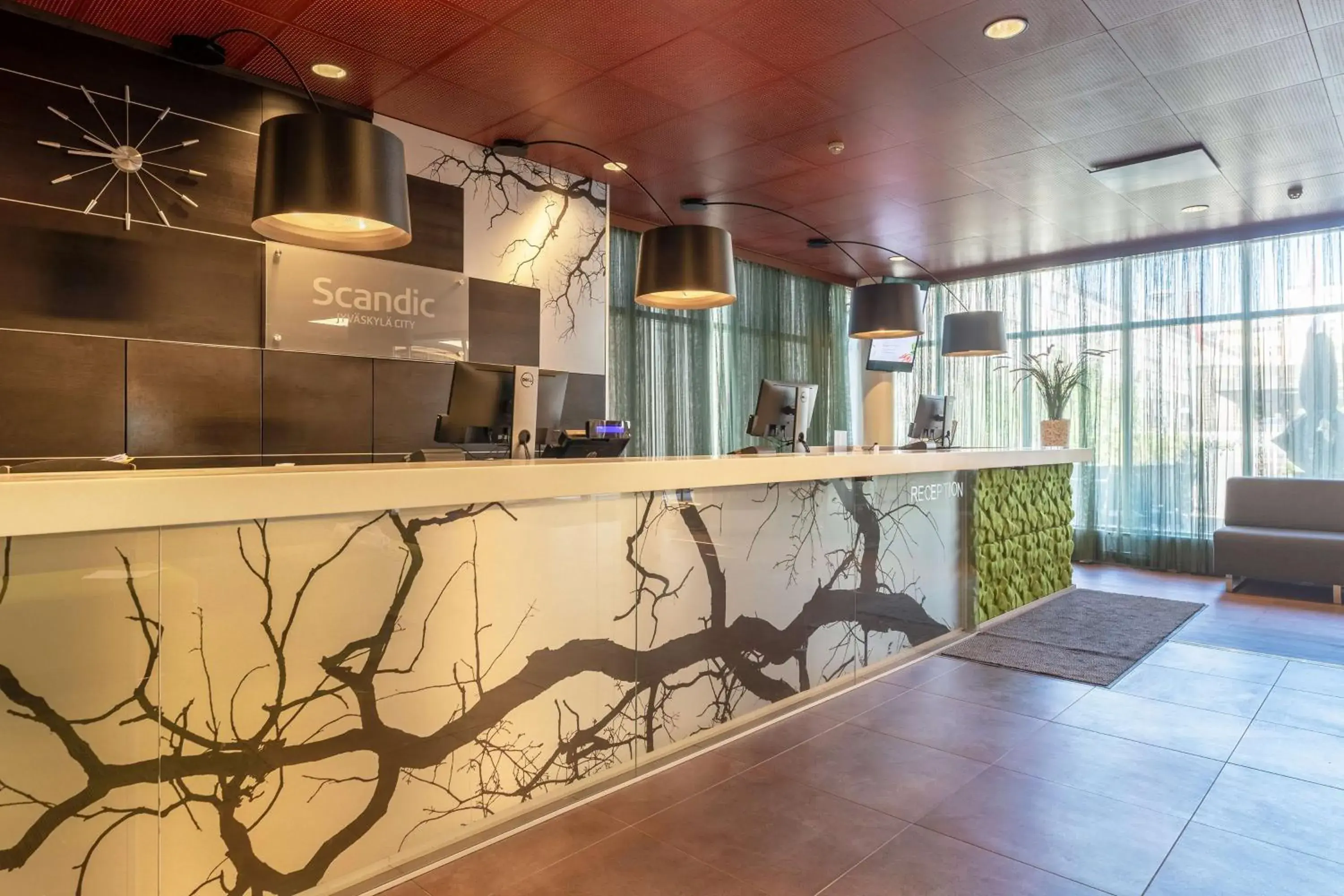 Lobby or reception in Scandic Jyväskylä City Lobby or reception in Scandic Jyväskylä City