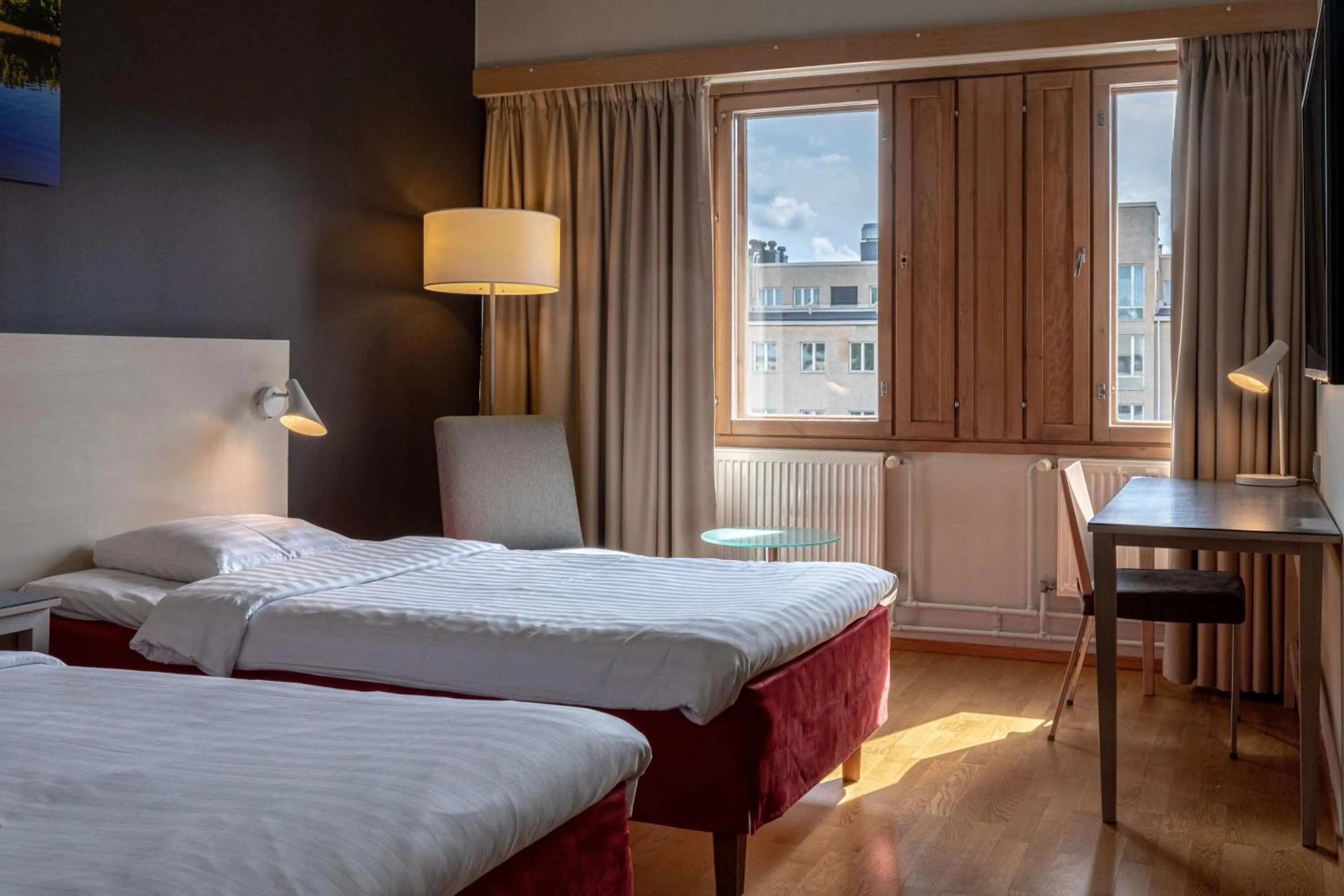 Bedroom, Bed in Scandic Joensuu