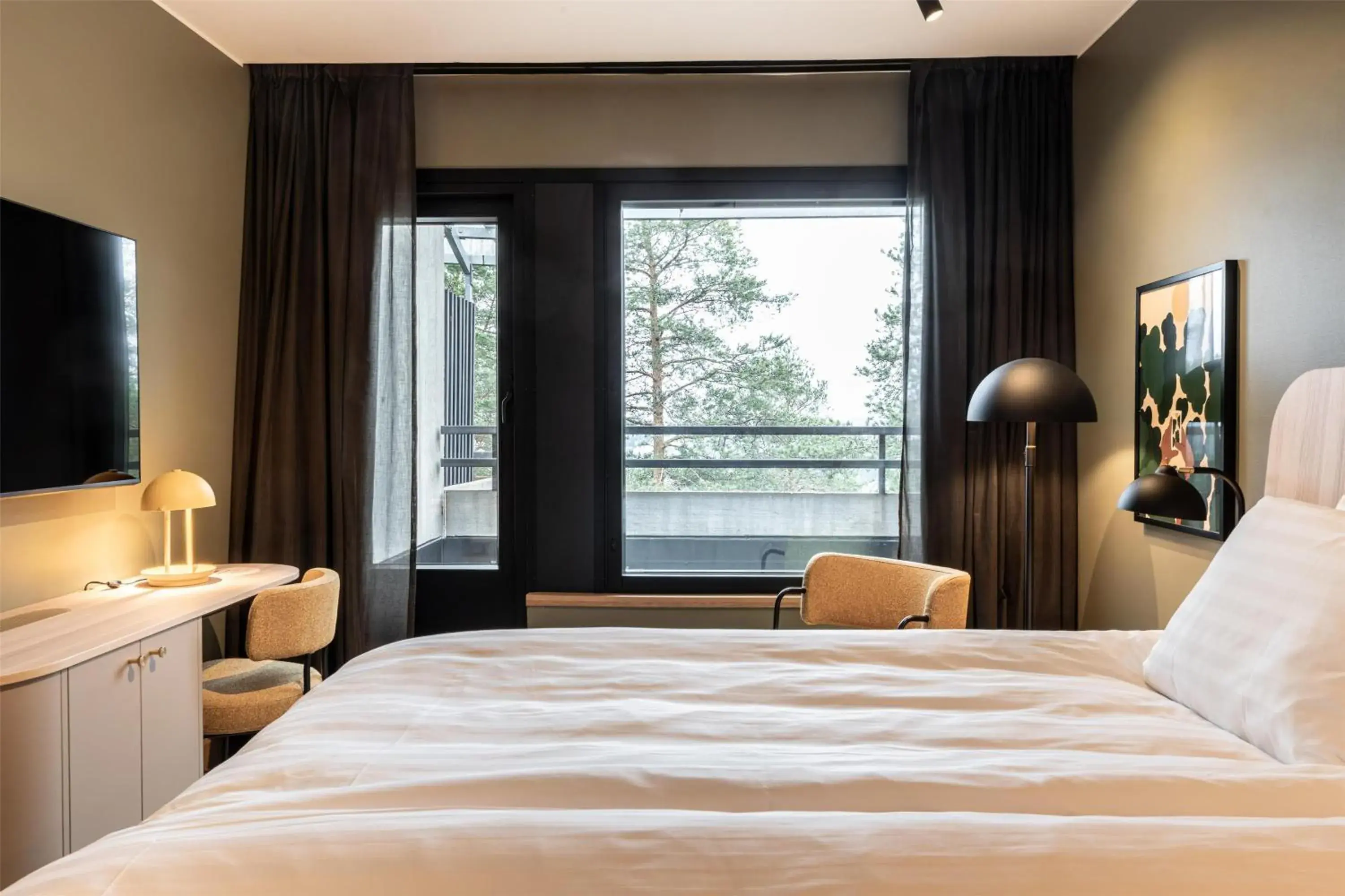 Bedroom, Bed in Scandic Laajavuori Bedroom, Bed in Scandic Laajavuori