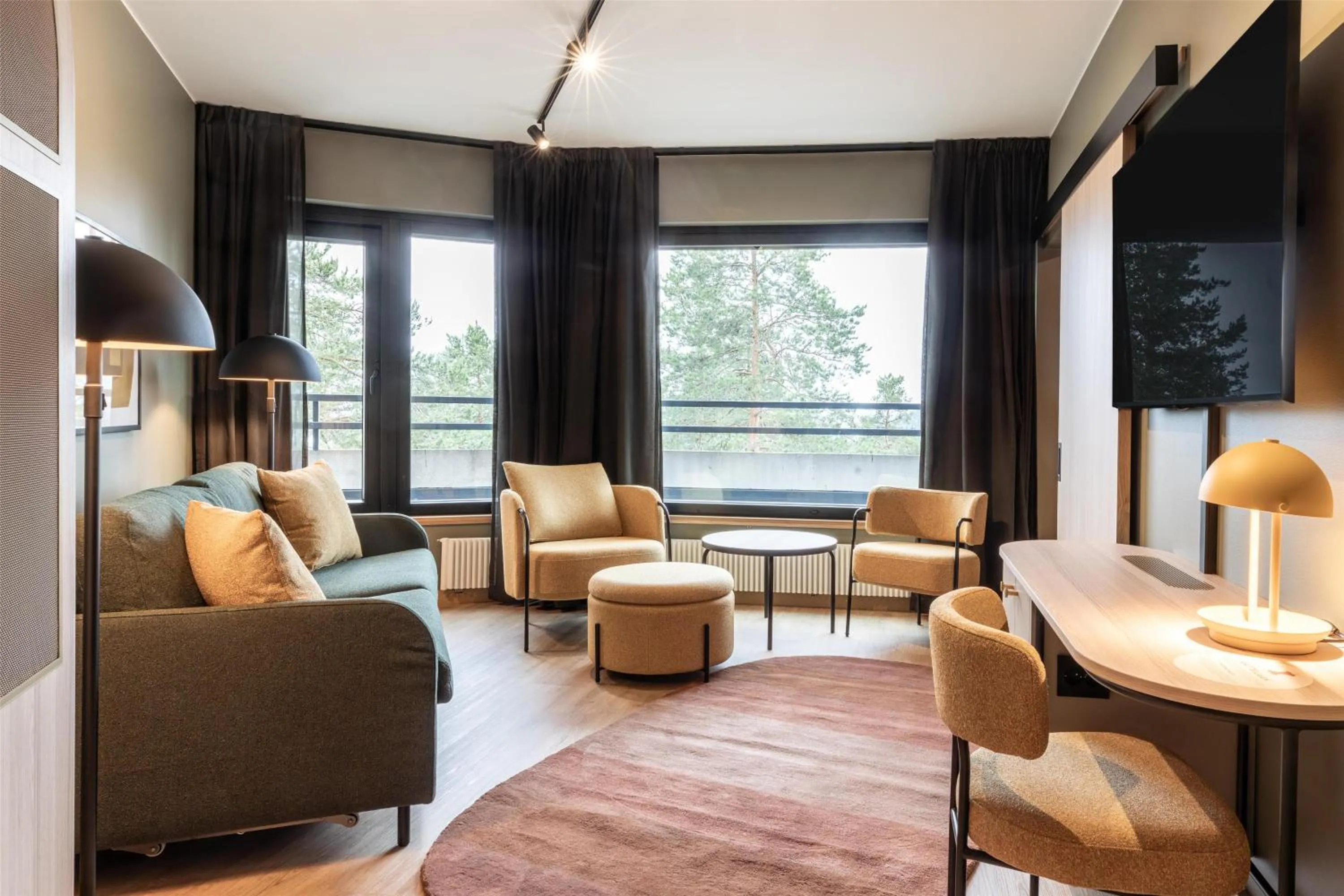 Bedroom in Scandic Laajavuori