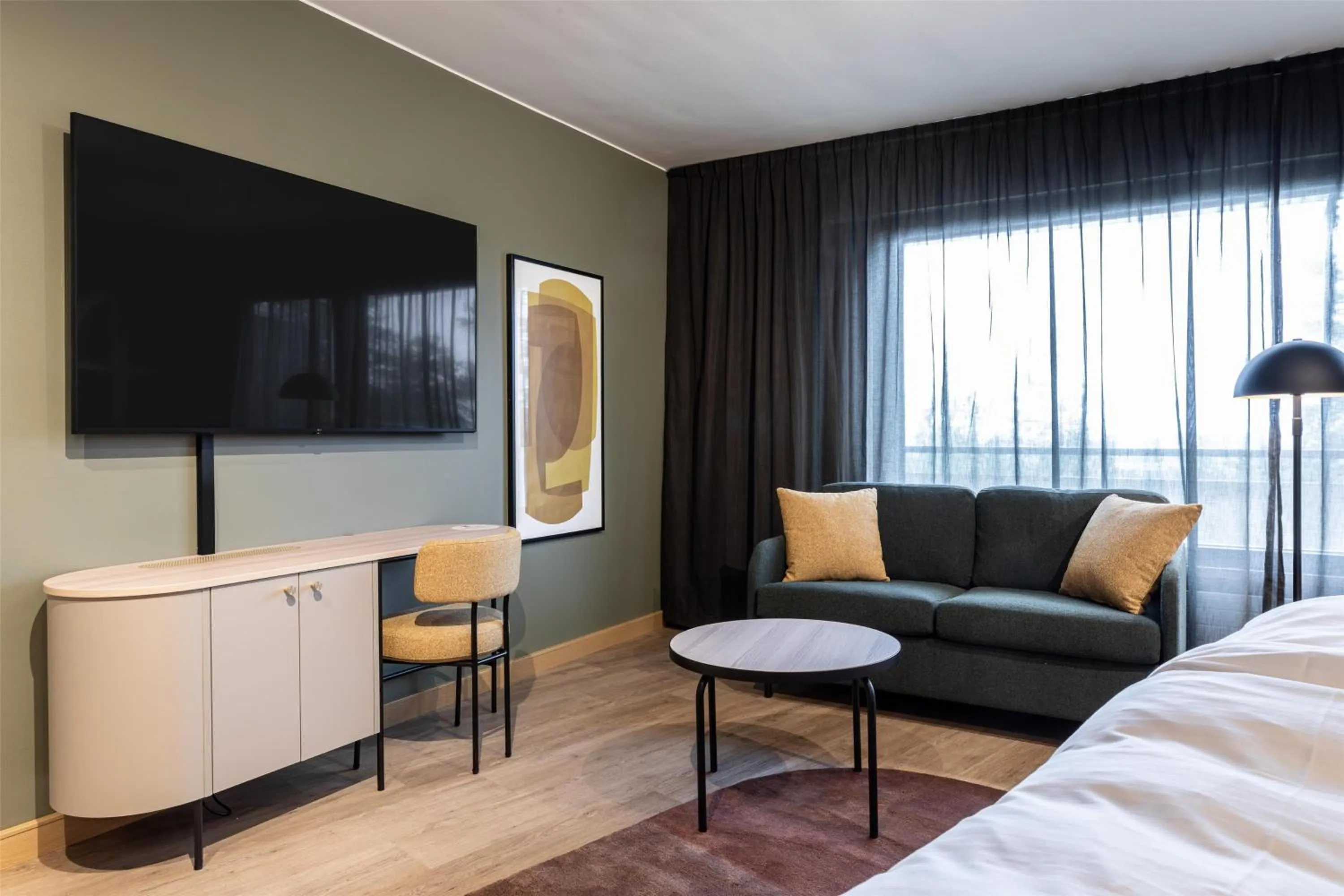 Bedroom, Bed in Scandic Laajavuori