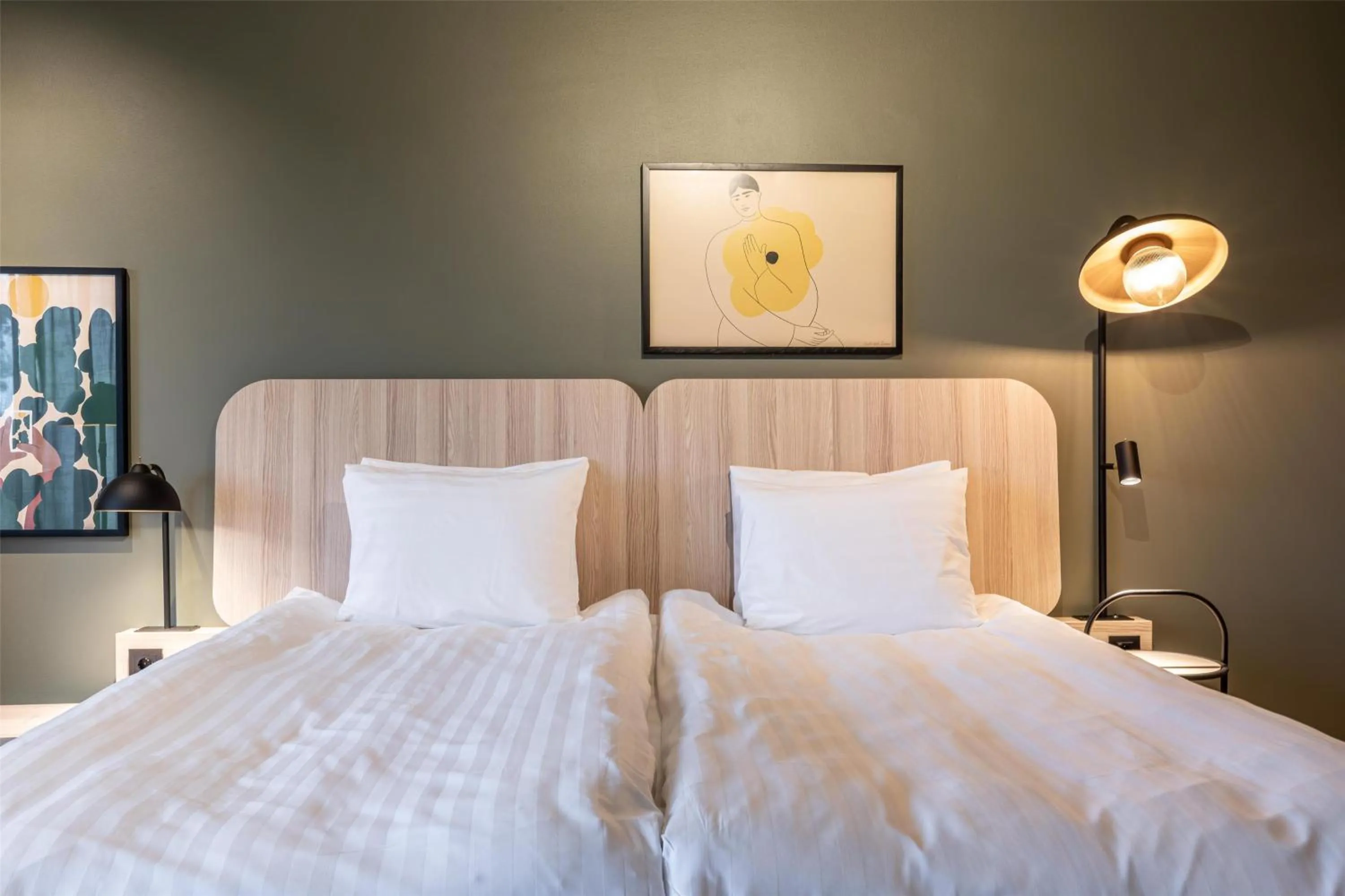 Bedroom, Bed in Scandic Laajavuori