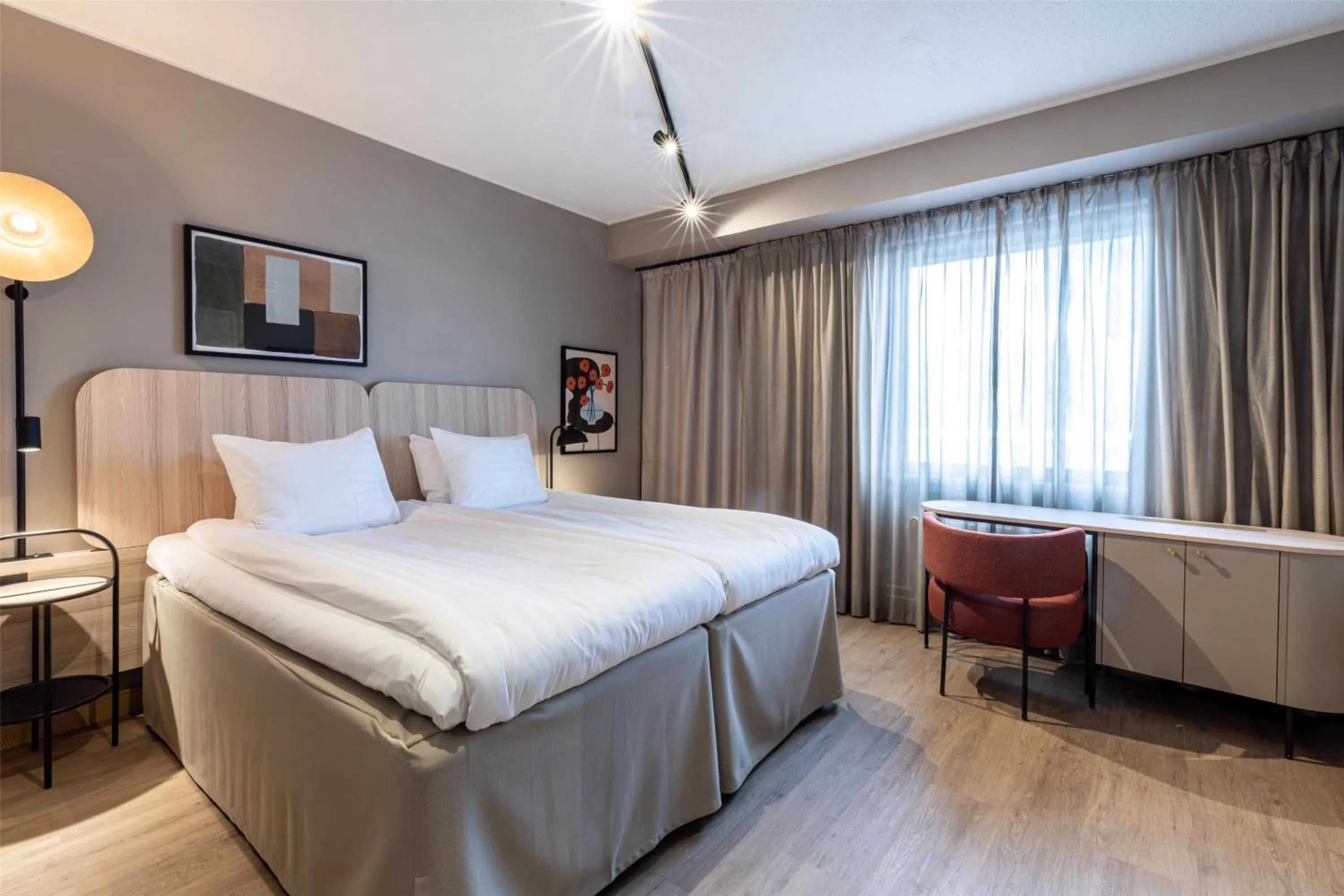 Bedroom, Bed in Scandic Laajavuori