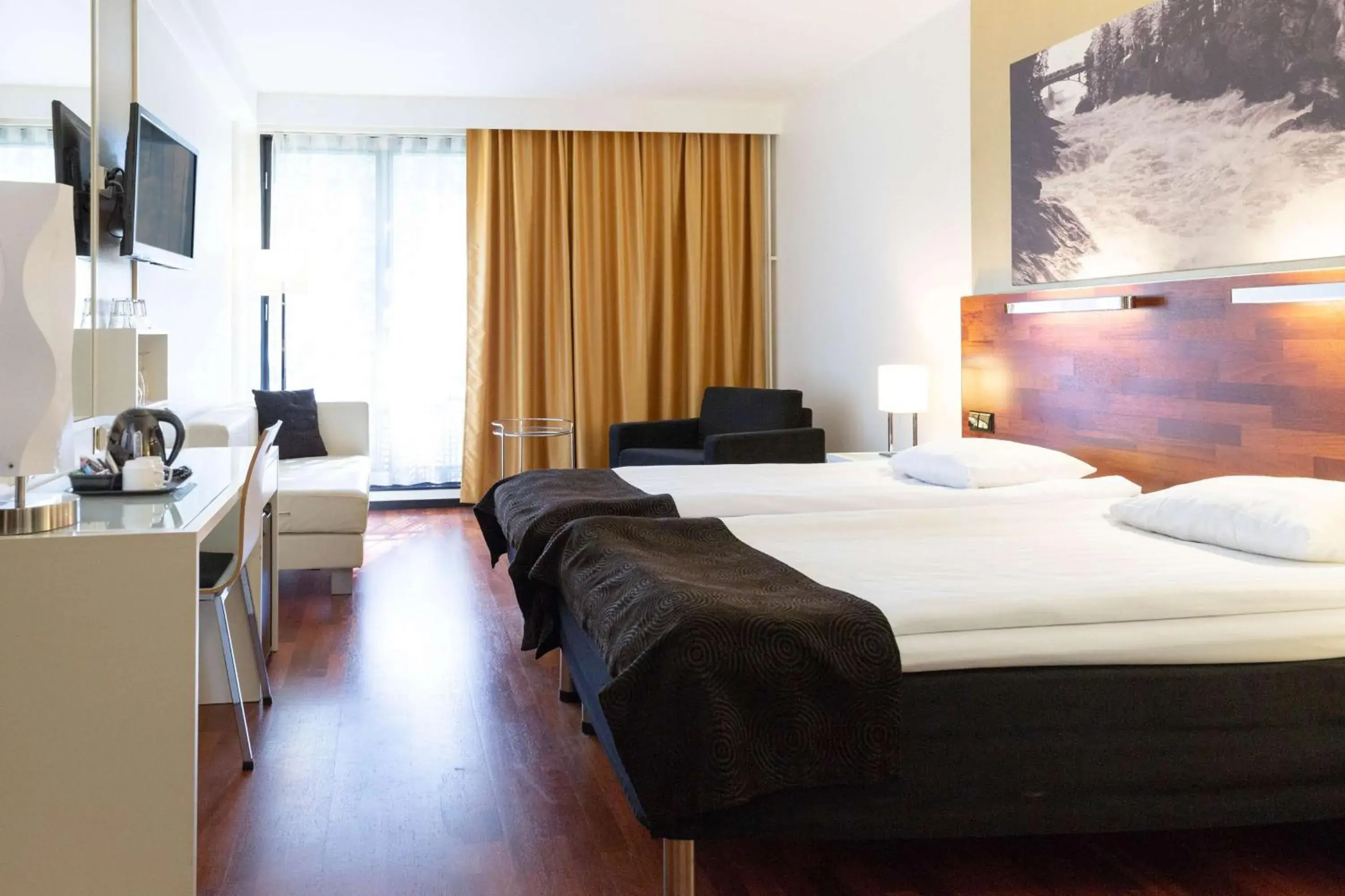 Bedroom, Bed in Imatran Valtionhotelli Bedroom, Bed in Imatran Valtionhotelli