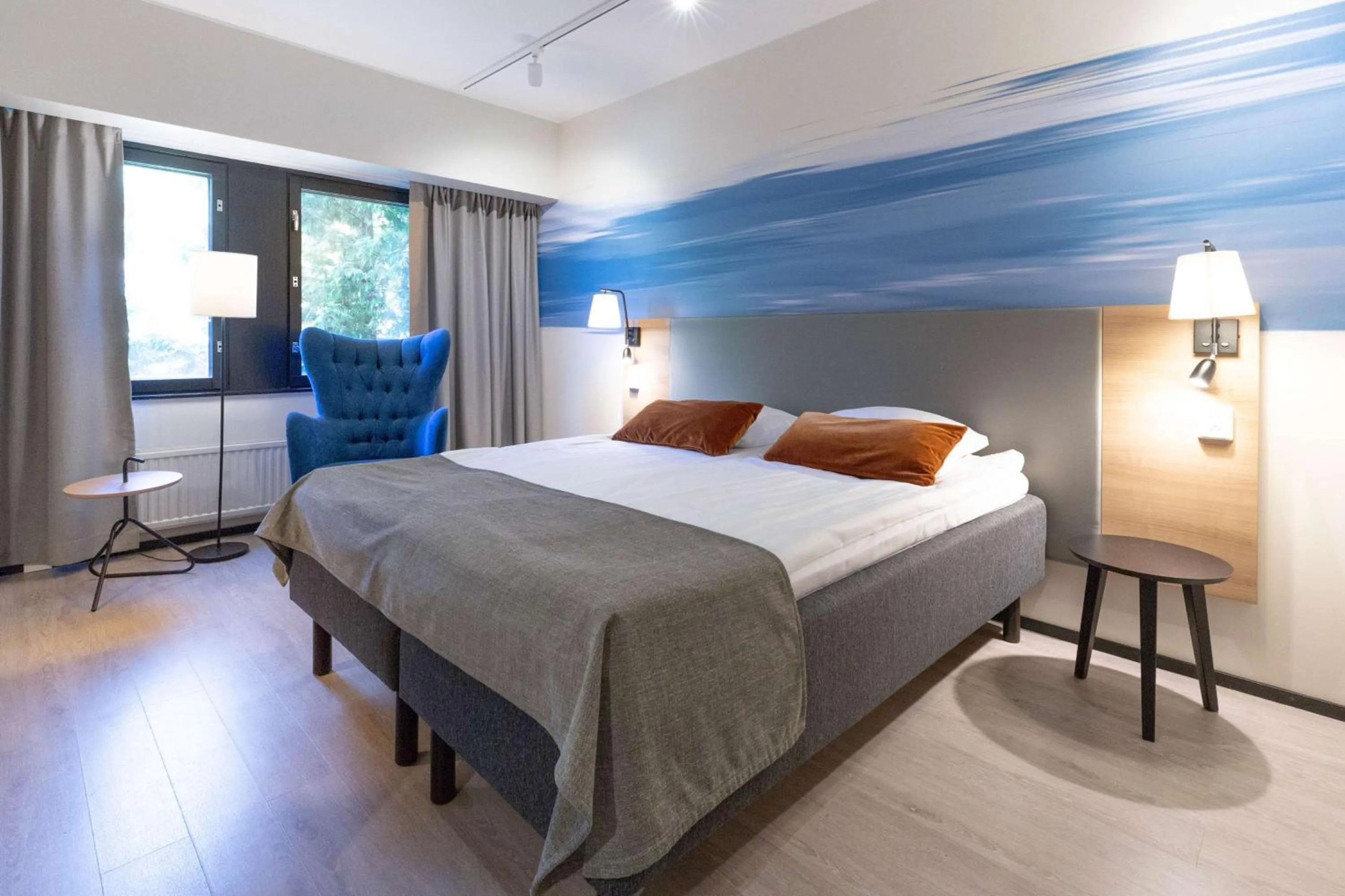 Bedroom, Bed in Imatran Valtionhotelli