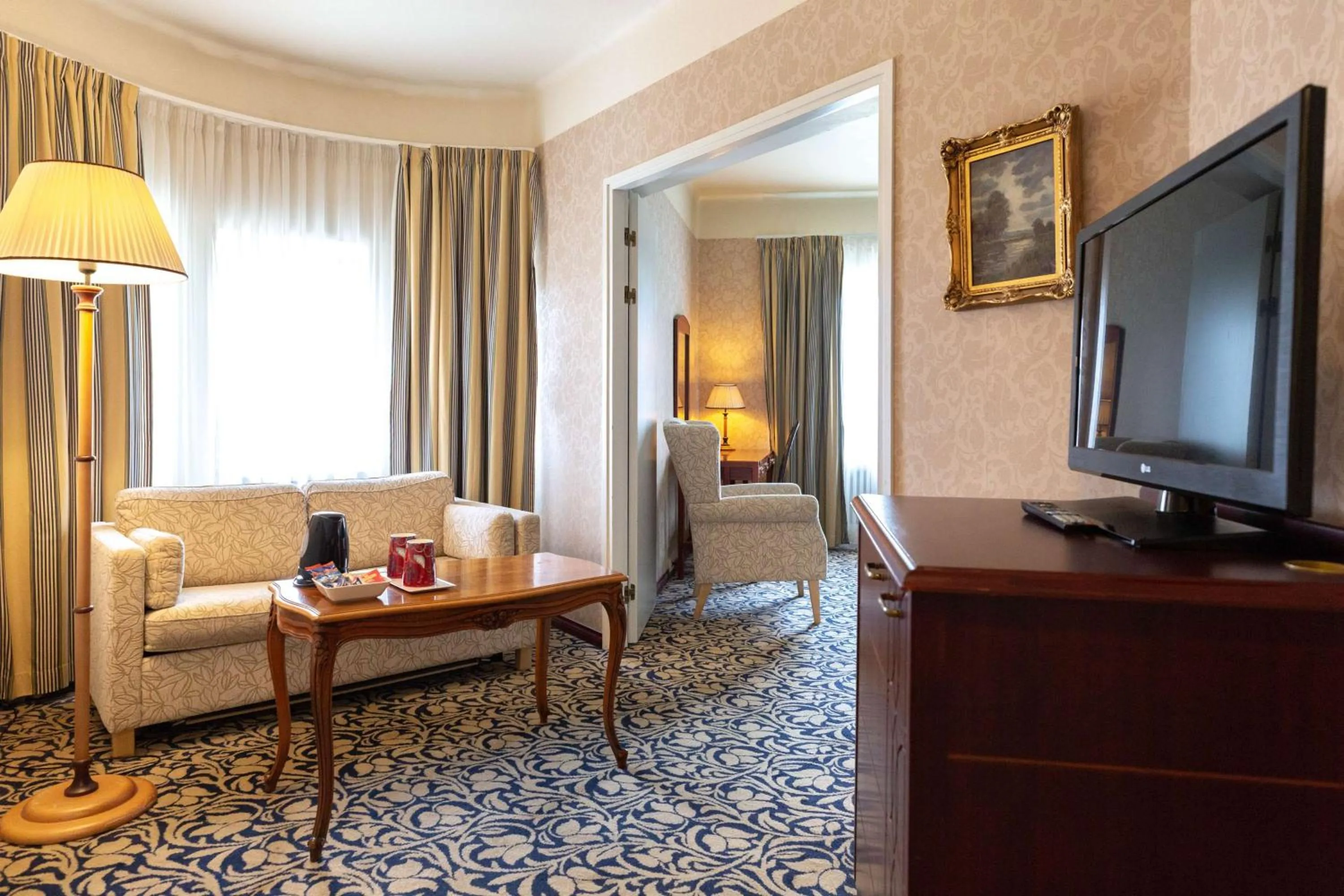 Bedroom in Imatran Valtionhotelli