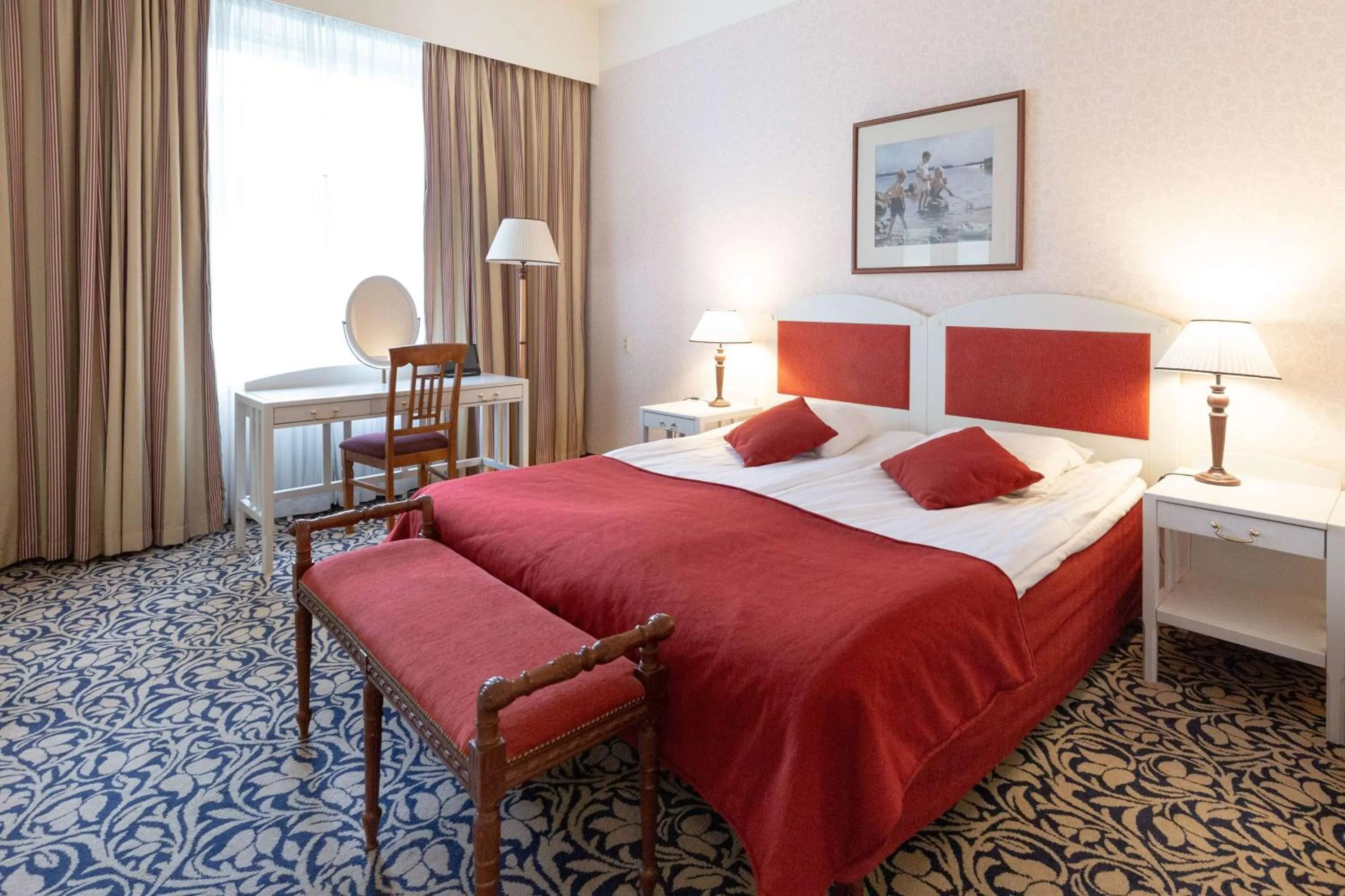 Photo of the whole room, Bed in Imatran Valtionhotelli