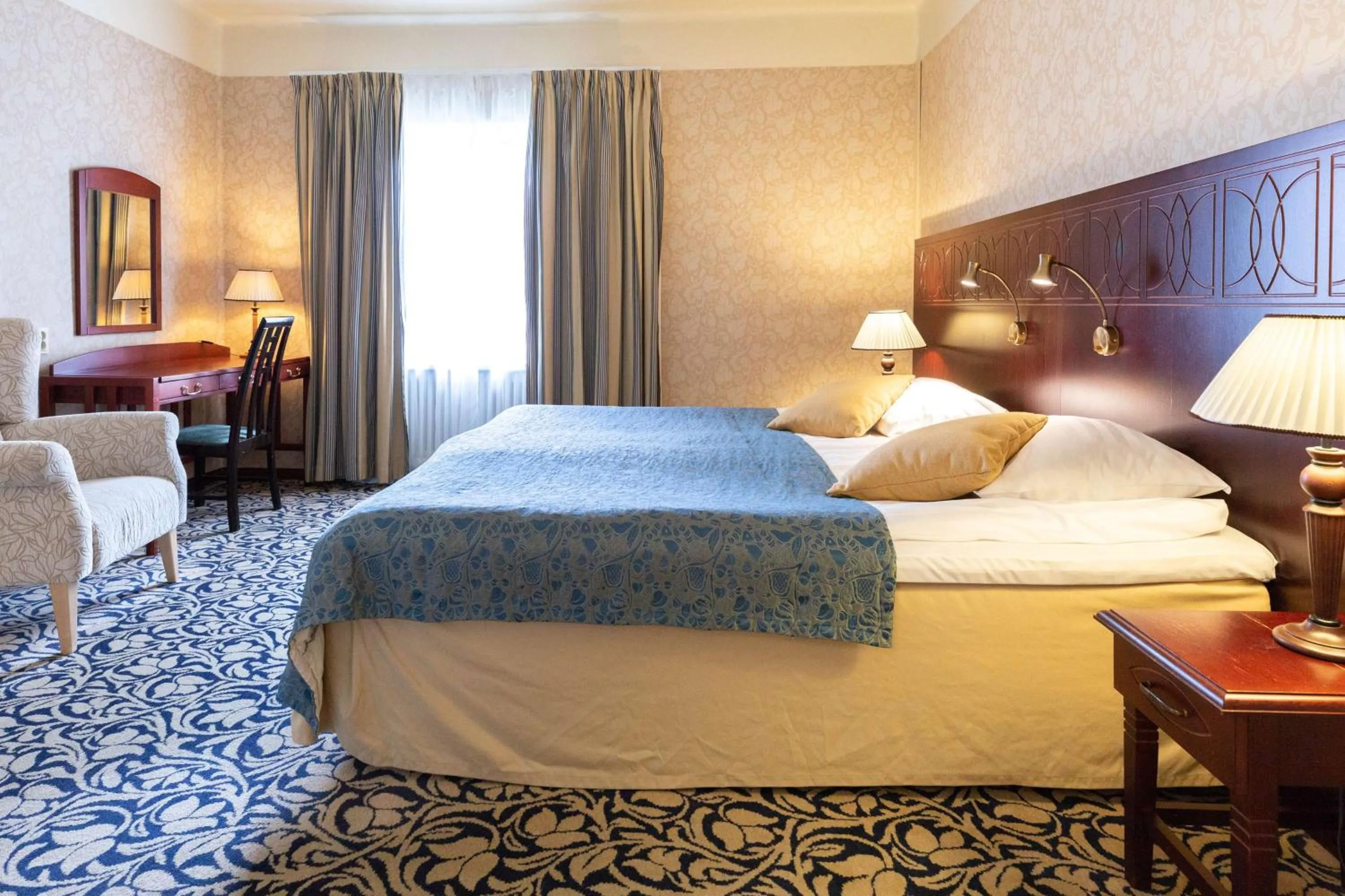 Bedroom, Bed in Imatran Valtionhotelli