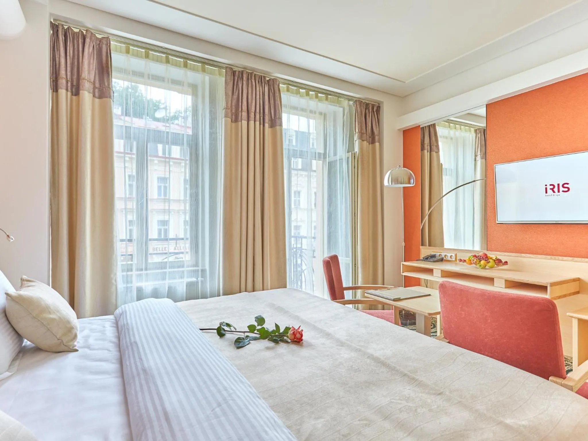 Bed in Spa Hotel Iris