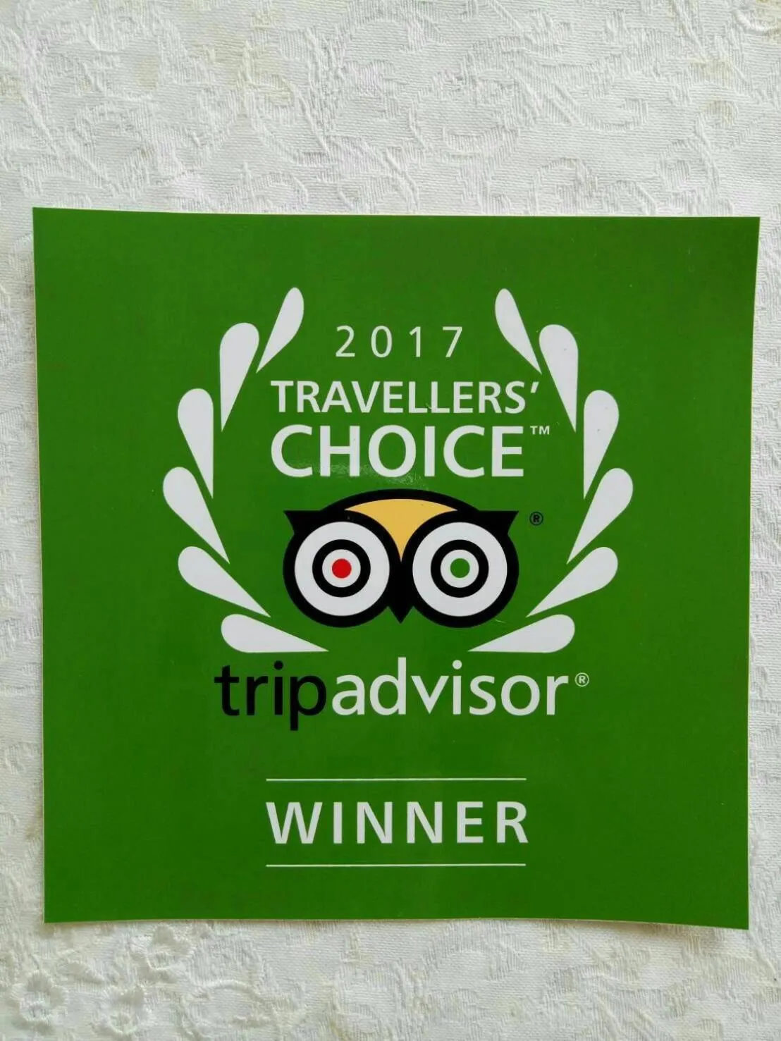 Certificate/Award in 2N Guesthouse