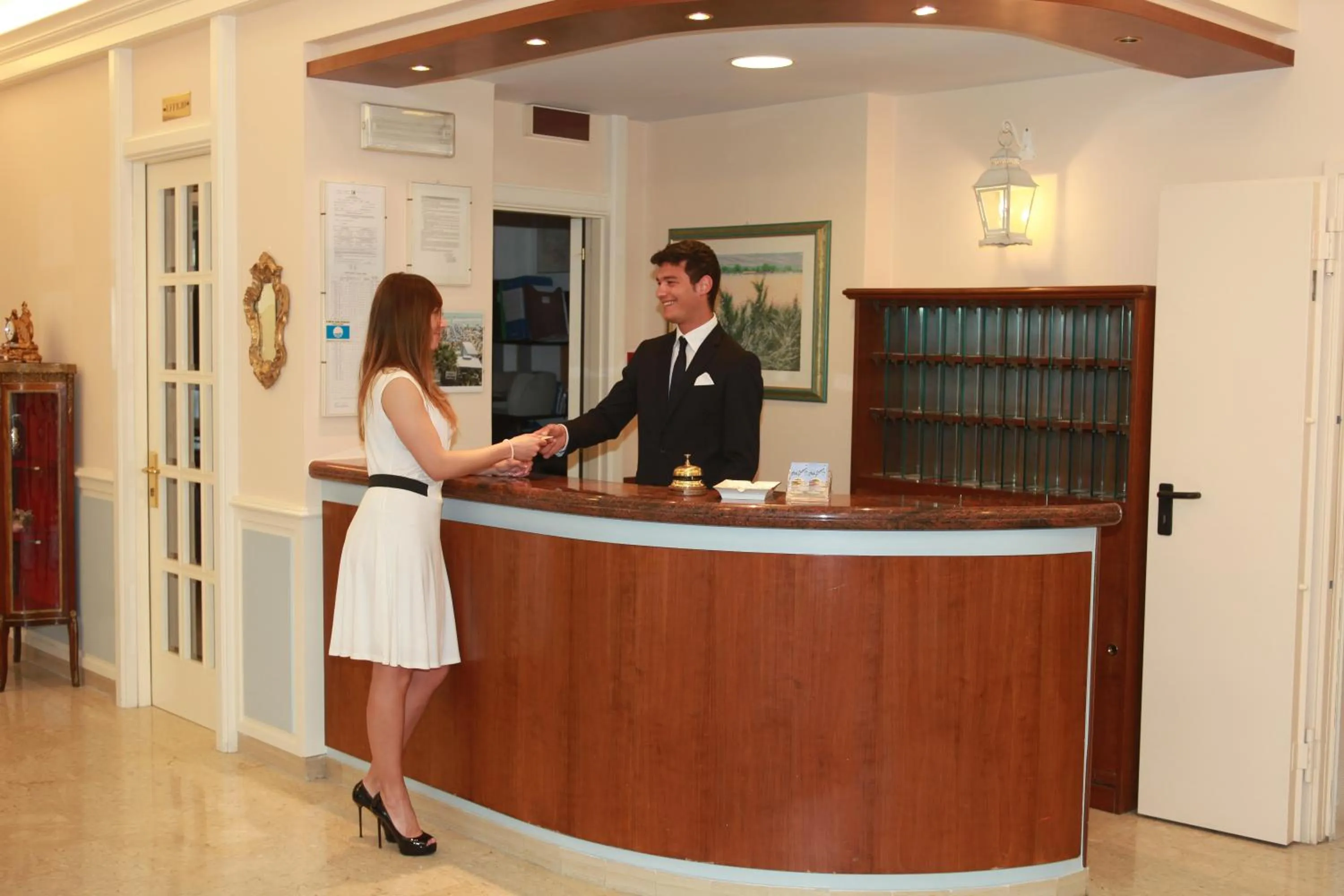 Lobby or reception in Hotel Lanterna