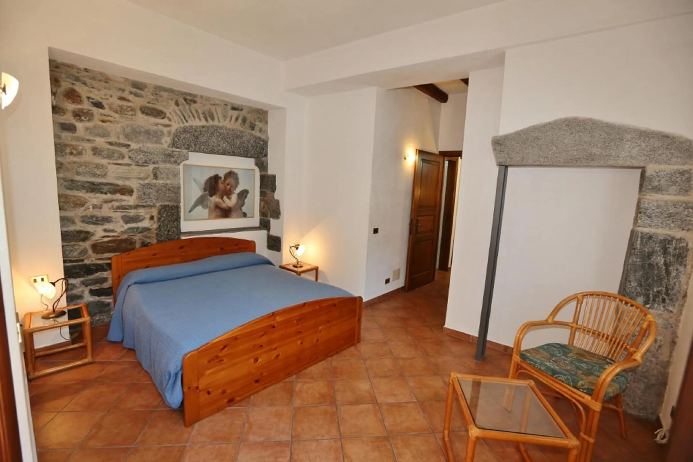 Bedroom, Bed in Casa Cannobio