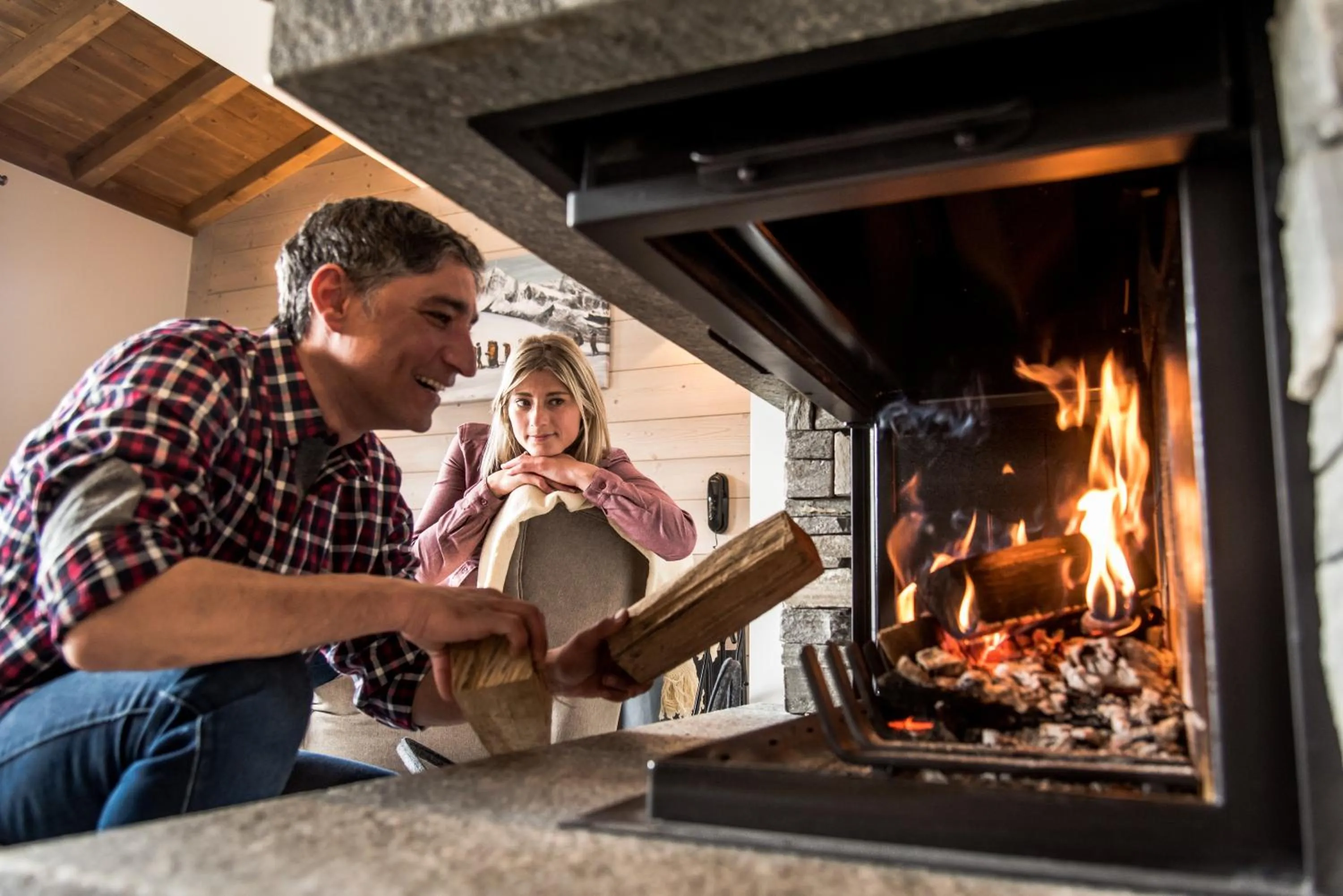 Living room in Chalet Skadi - Village Montana