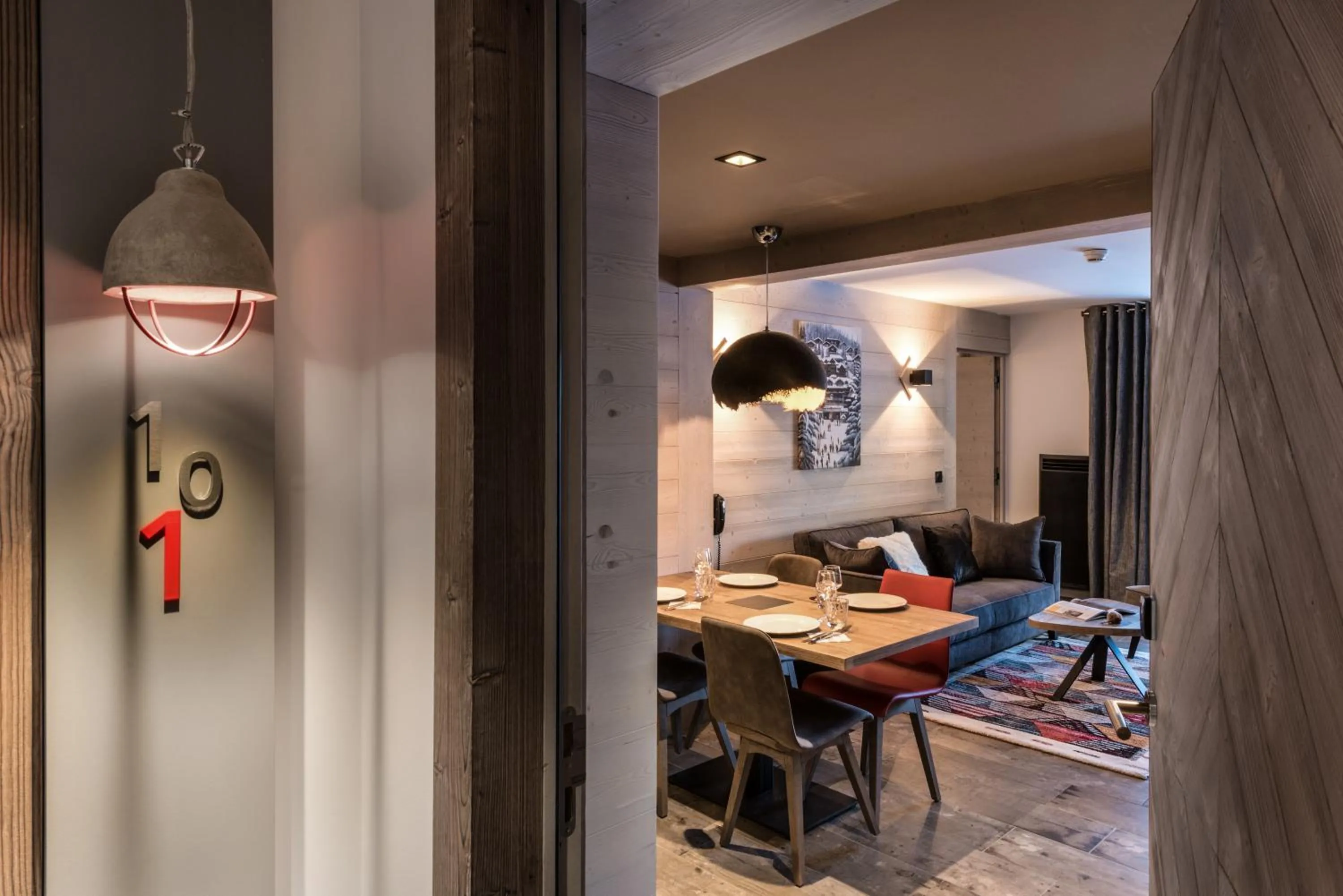 Living room in Chalet Skadi - Village Montana