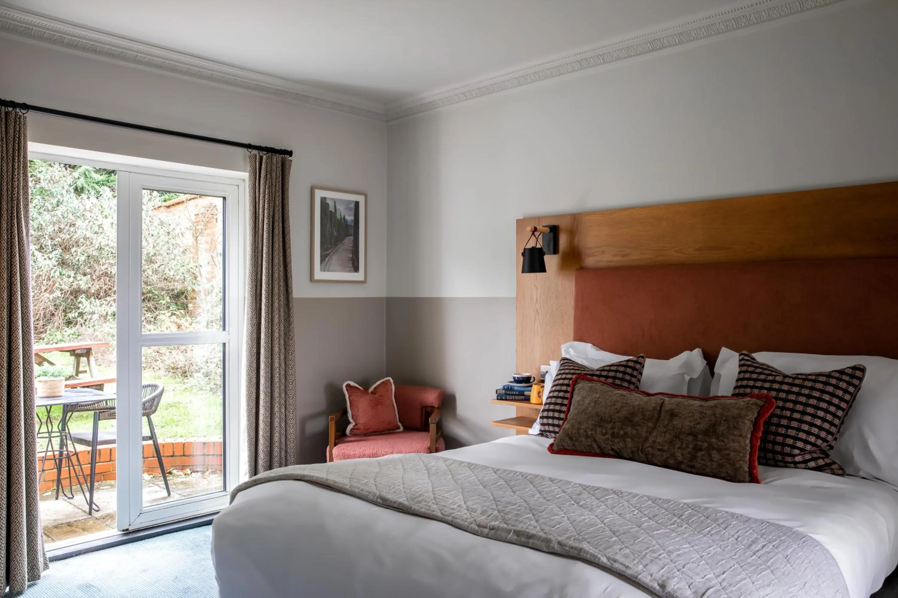 Bedroom, Bed in Worplesdon Place Hotel