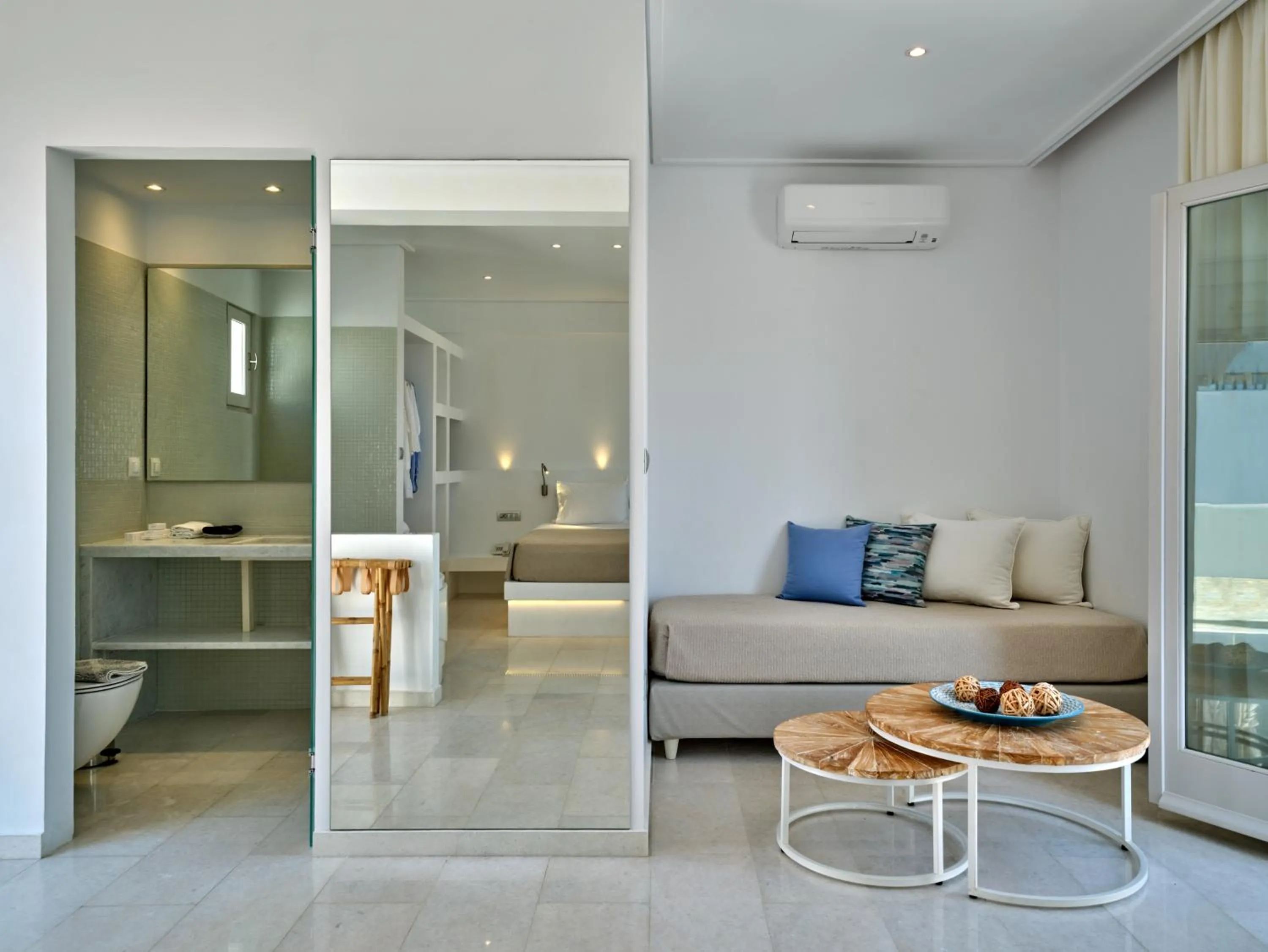 Seating area in Kanale's Rooms & Suites