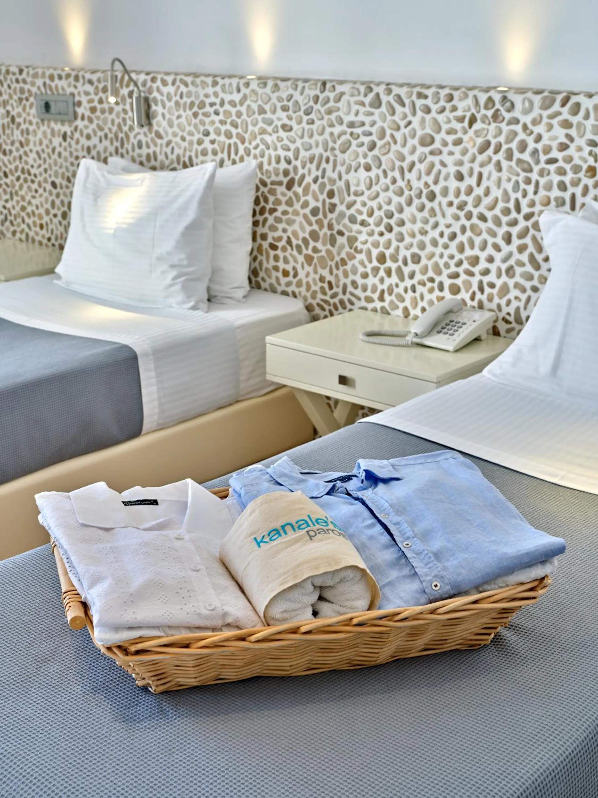 Bed in Kanale's Rooms & Suites