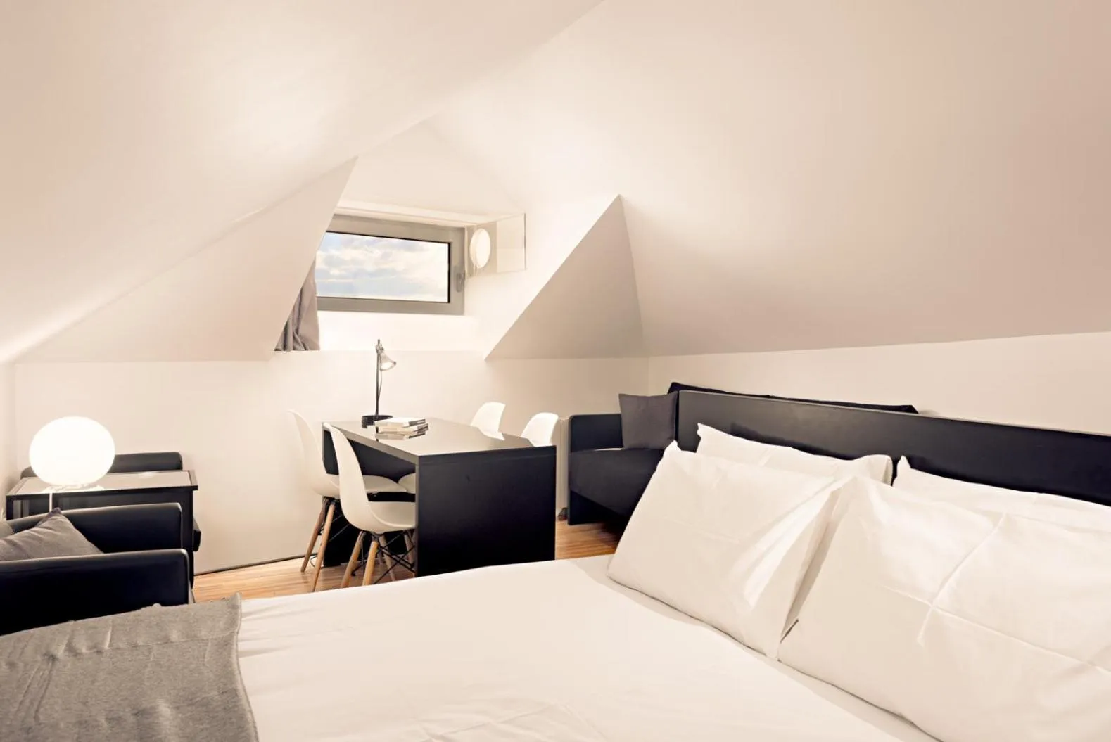 Bed in Cathedral Design Apartments