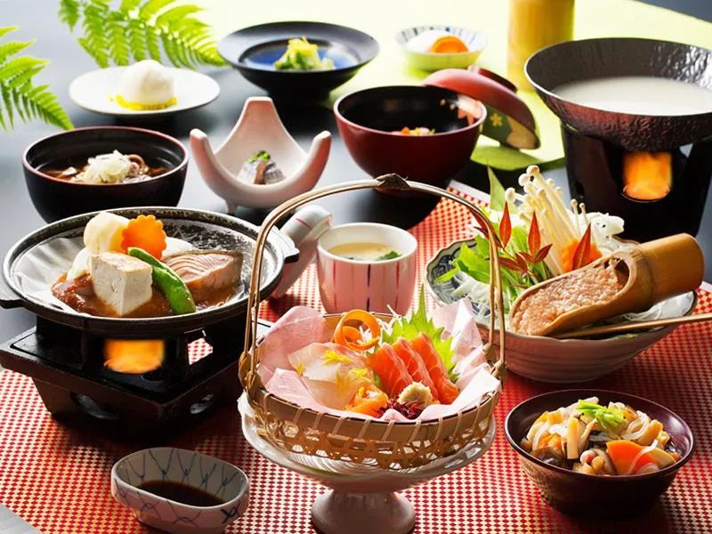 Food close-up in Shosuke-no-Yado Takinoyu