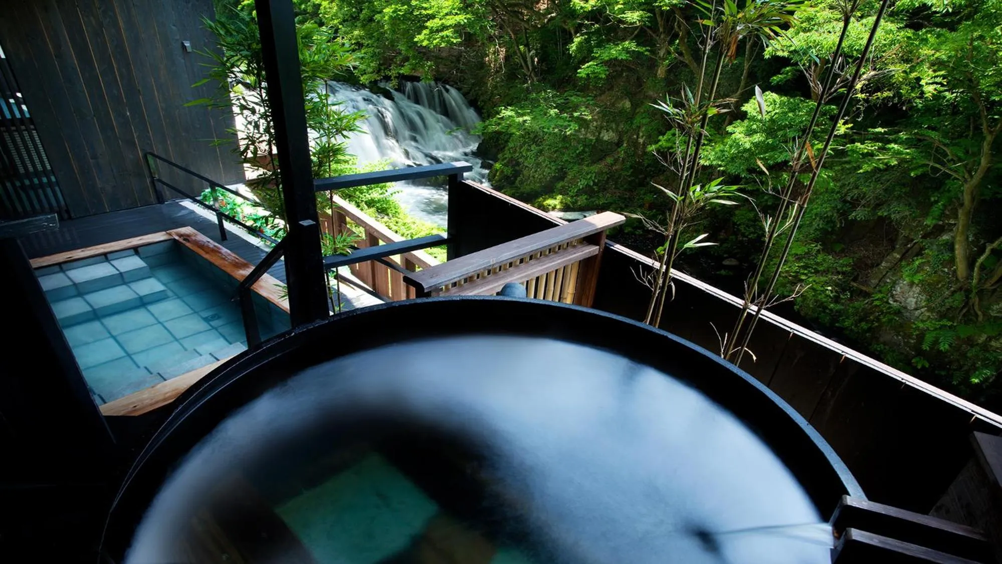 Hot Spring Bath in Aizu Higashiyama Onsen Shosuke no Yado Takinoyu since1880