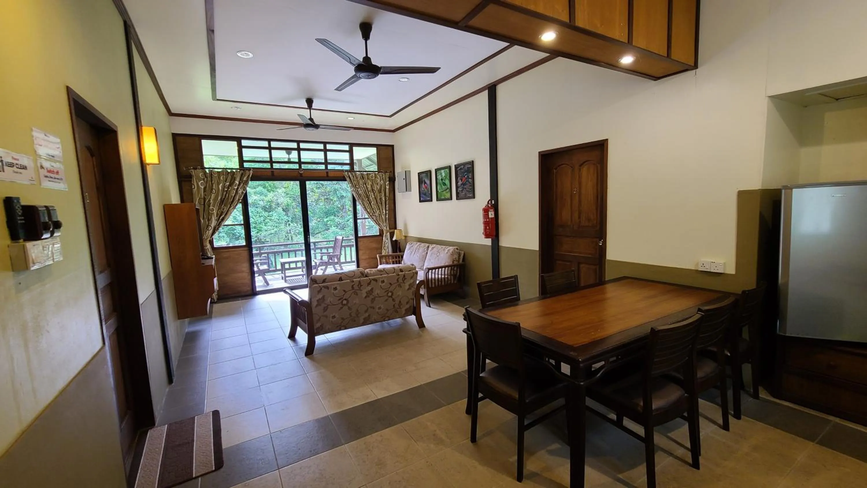 Living room in Sepilok B&B