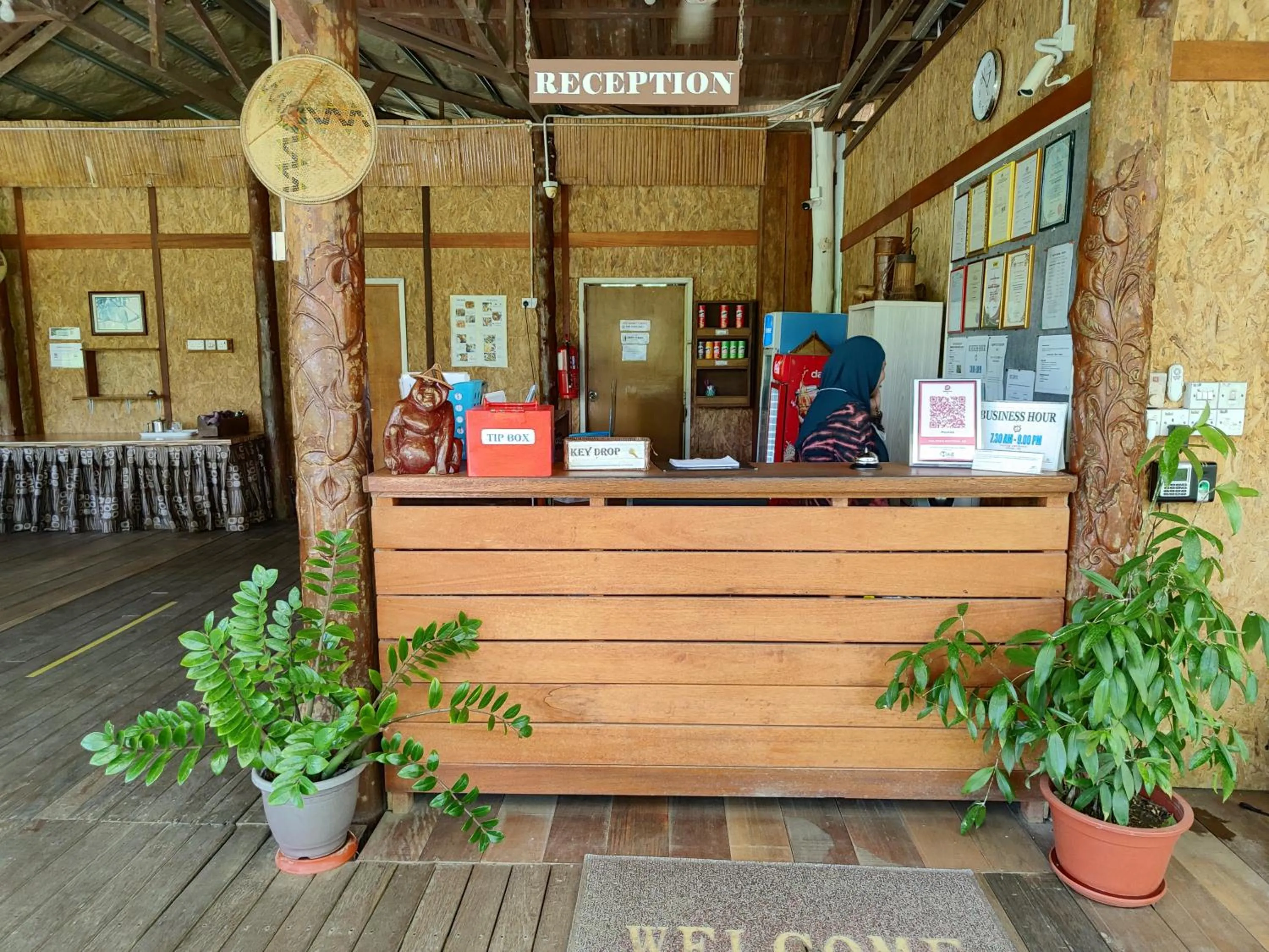 Lobby or reception in Sepilok B&B