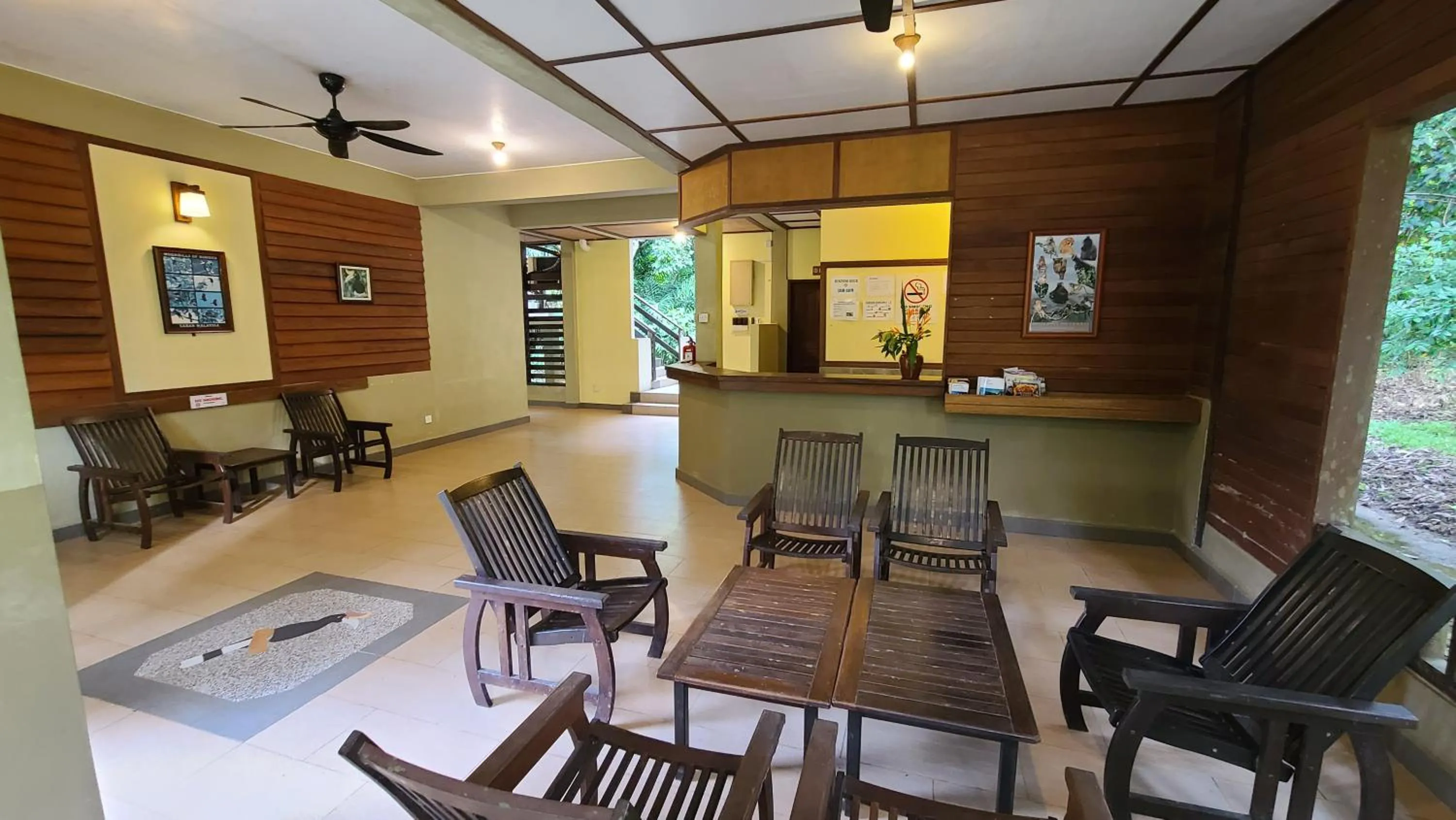 Seating area in Sepilok B&B