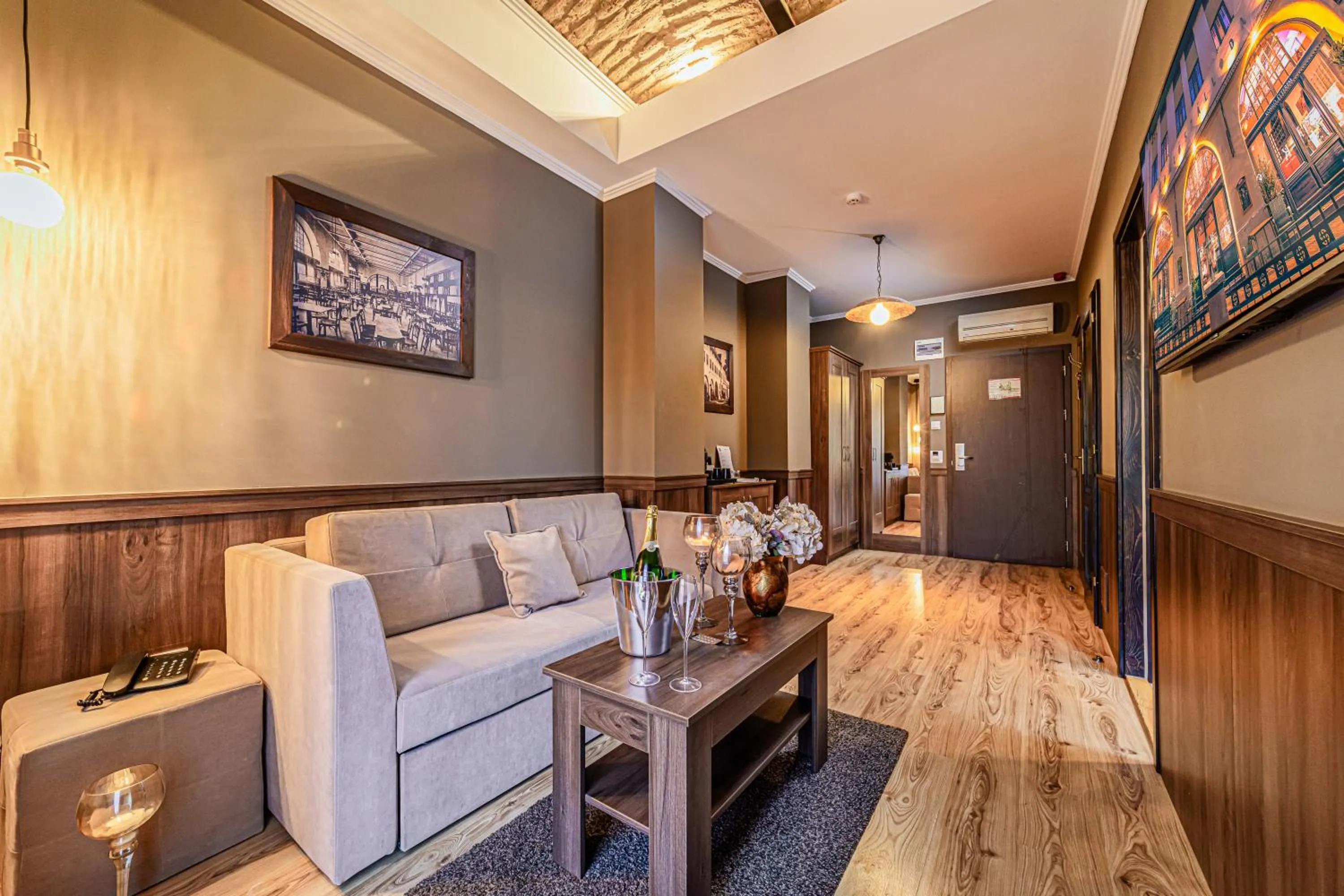 Living room in Komló Hotel Gyula