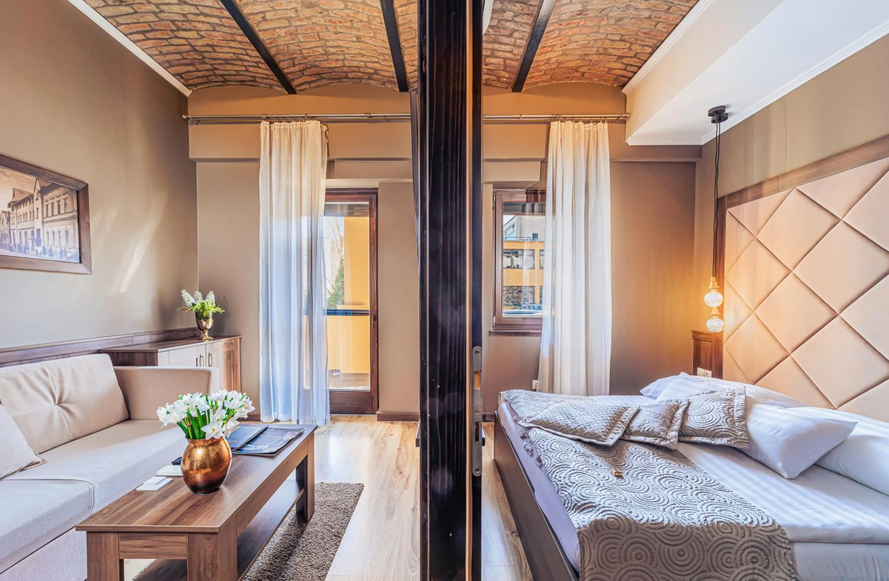 Photo of the whole room, Bed in Komló Hotel Gyula