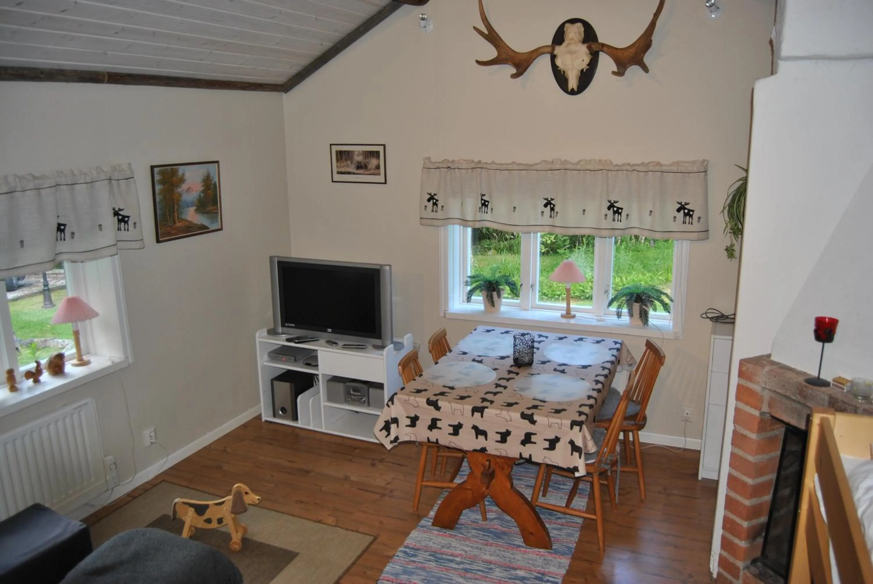 Living room in Orsastuguthyrning-Viborg