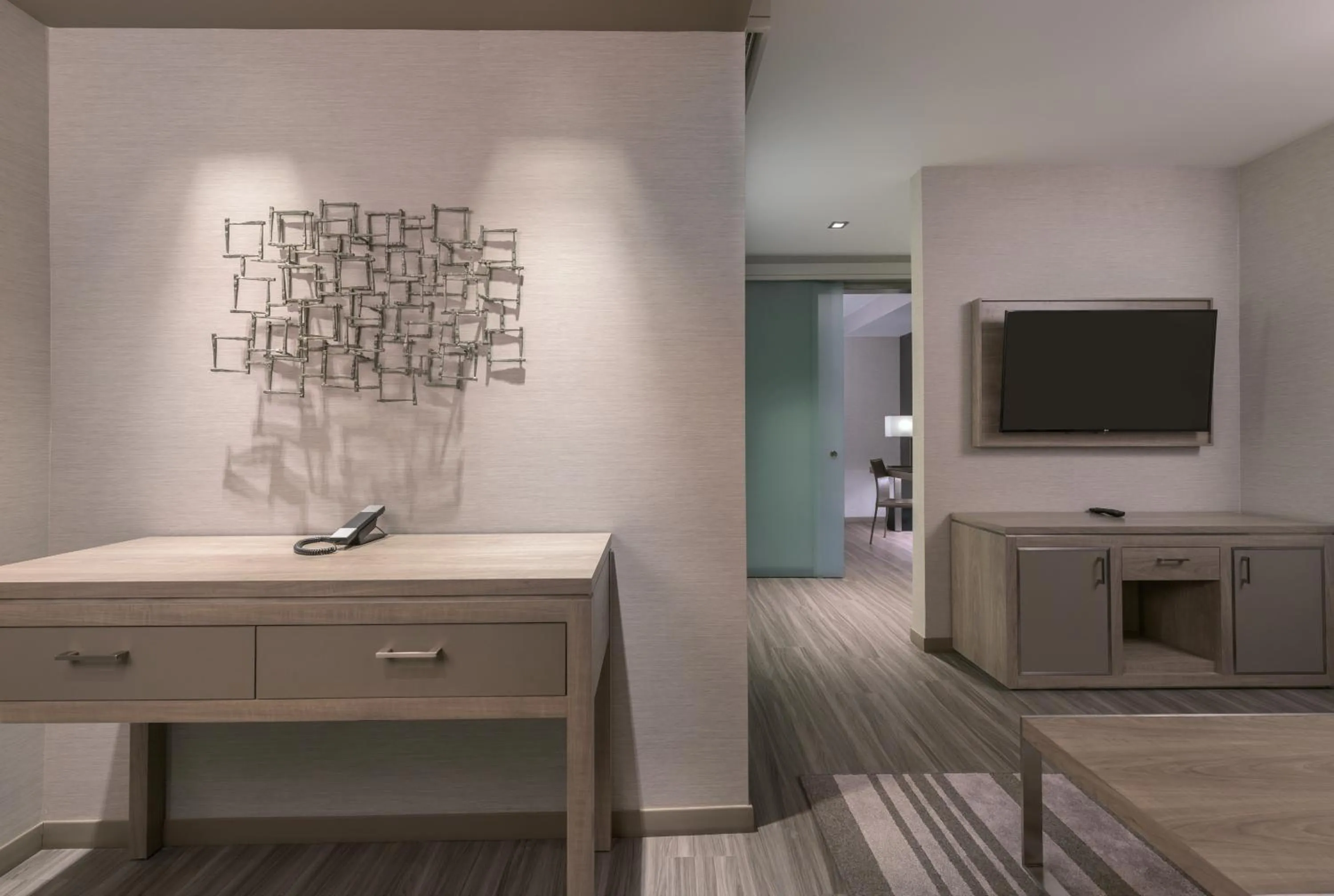 Living room in AC Hotel by Marriott Boston Cambridge