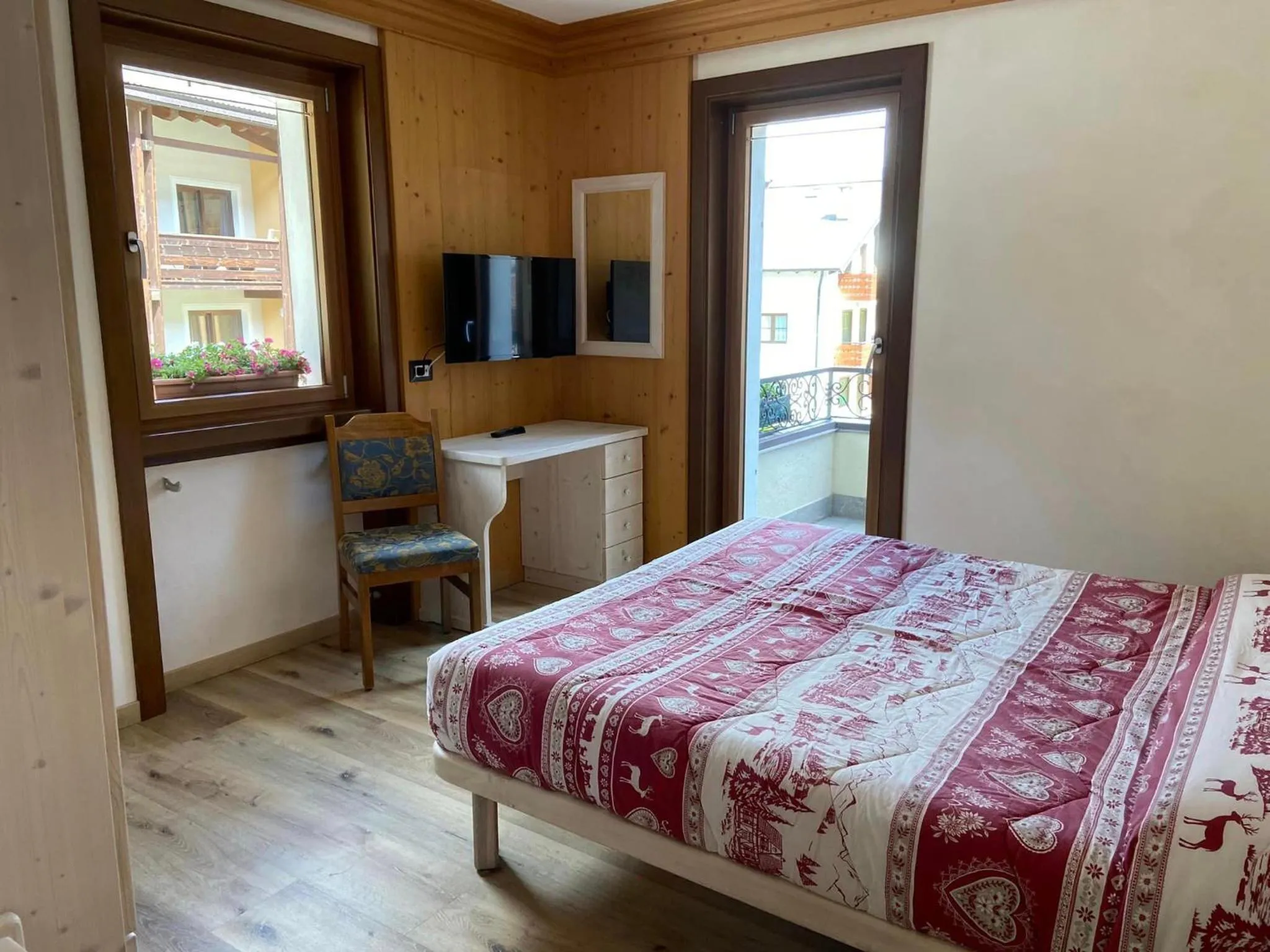 Bed in Rosengarden Alpine Residence