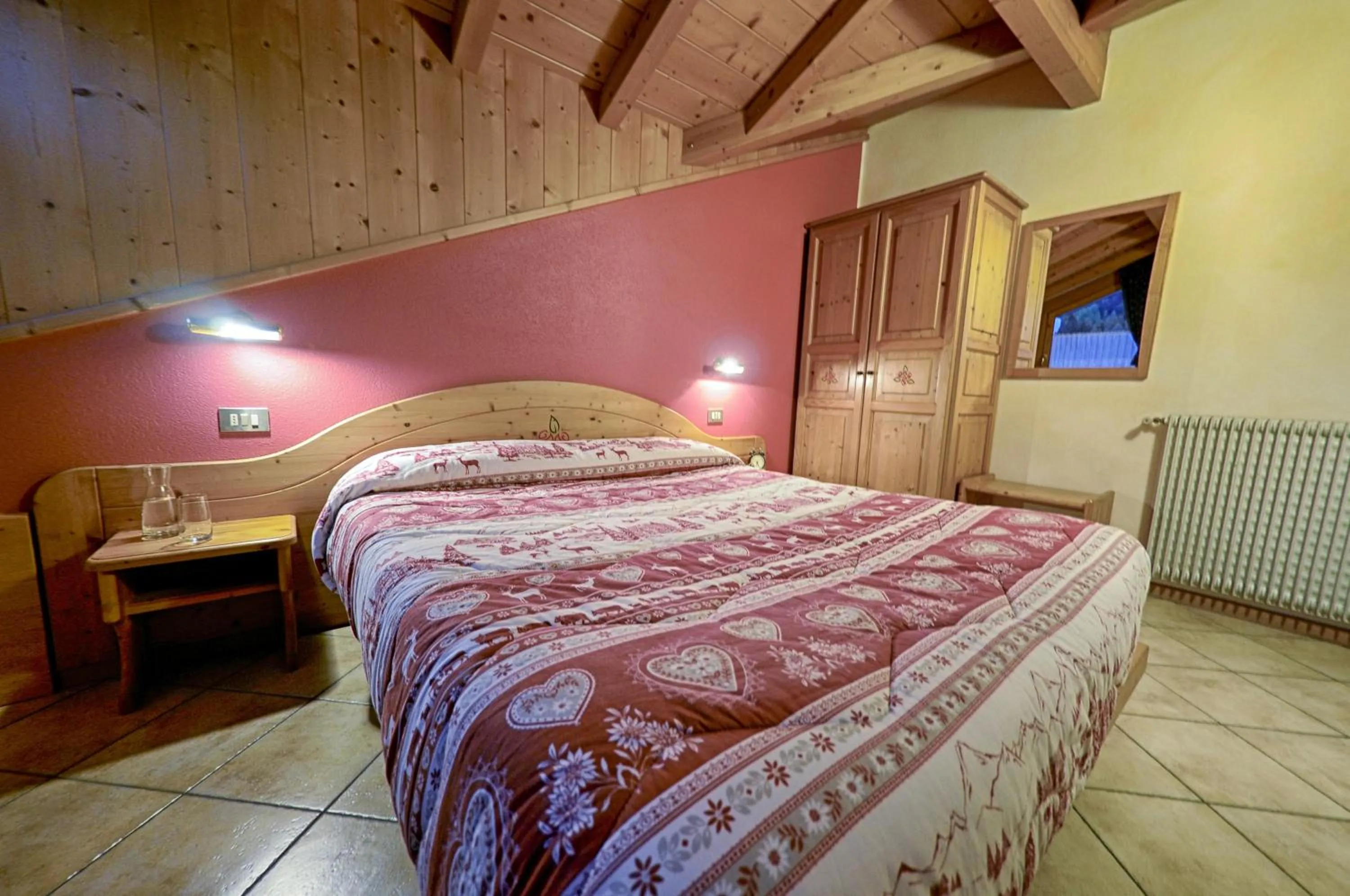 Bed in Rosengarden Alpine Residence