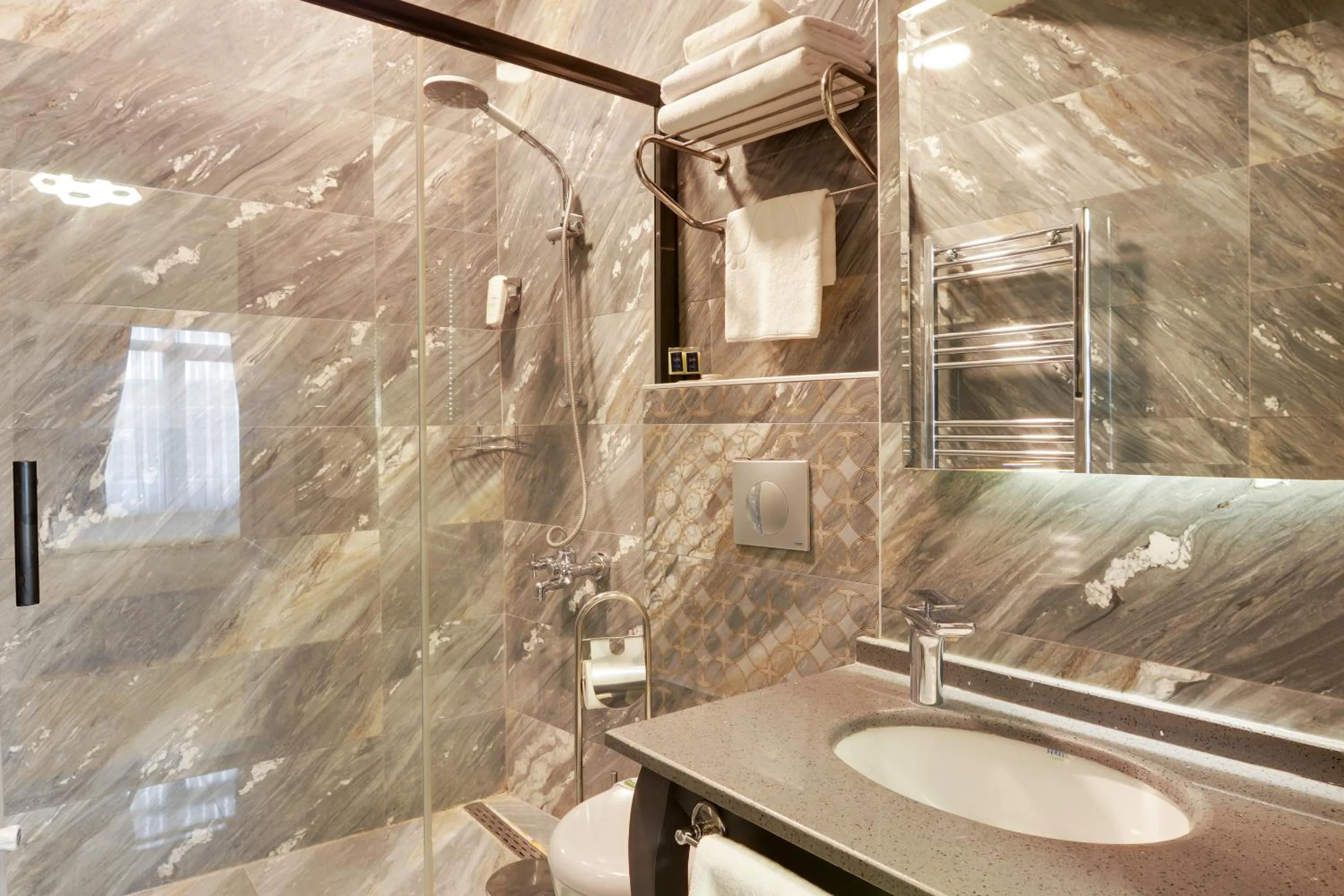 Shower in Grande Stella Hotel