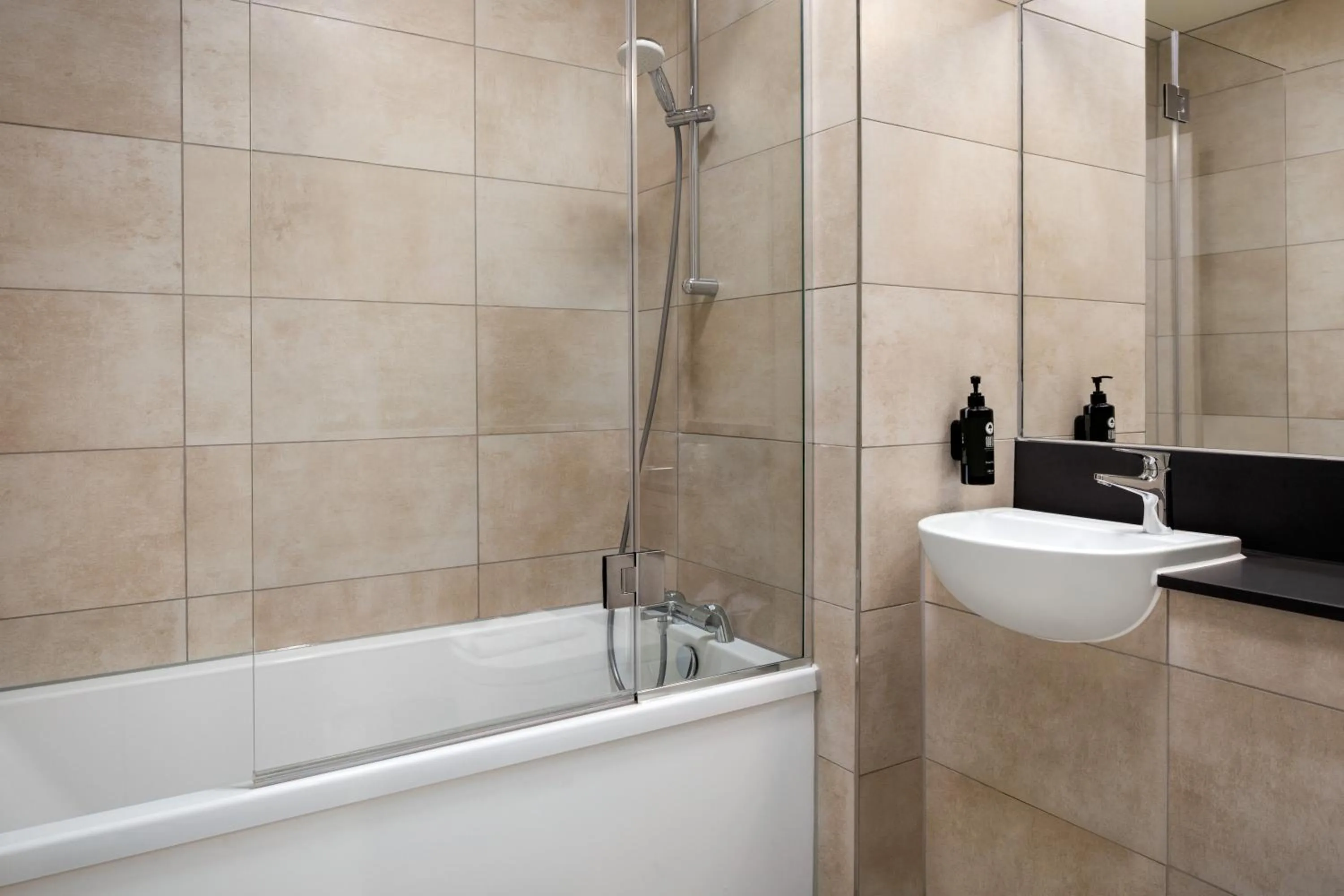 Bathroom in Super 8 by Wyndham Durham