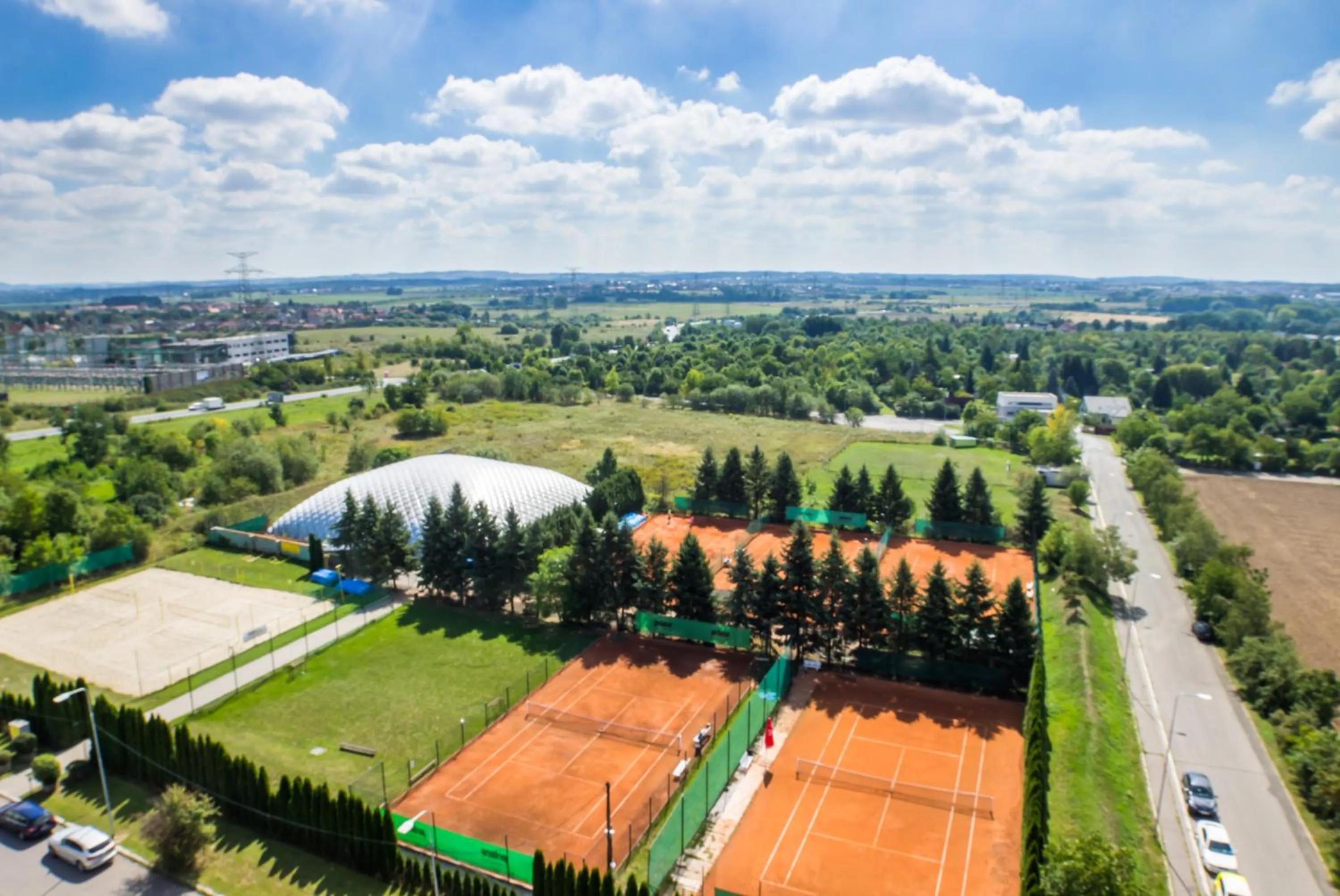 Tennis court in Hostel Blanice