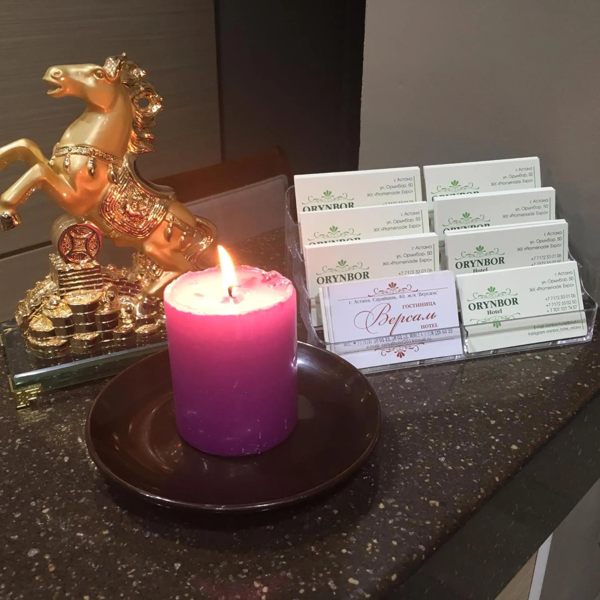 Decorative detail in Orynbor Boutique Hotel