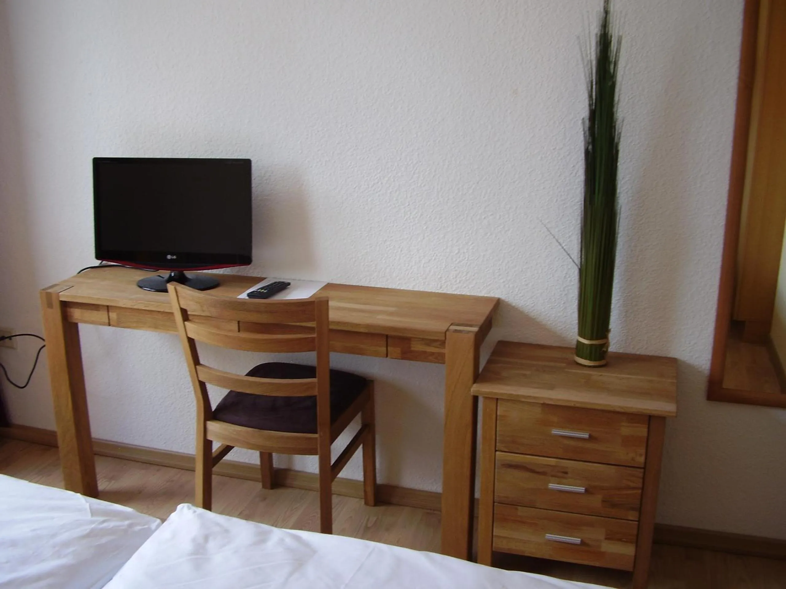 Decorative detail, Bed in City Hotel Gifhorn