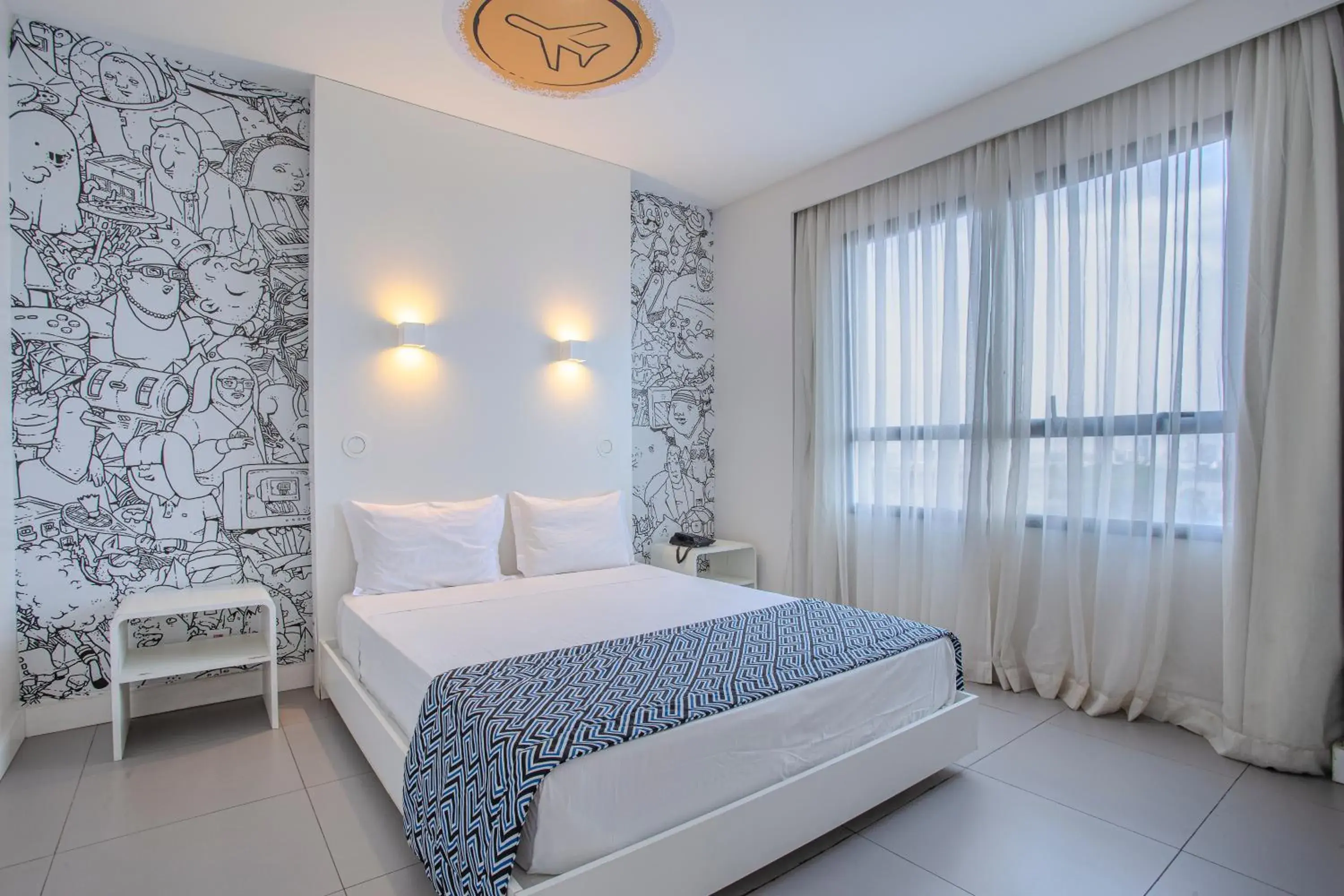 Bed in Nacional Inn Palmas Bed in Nacional Inn Palmas