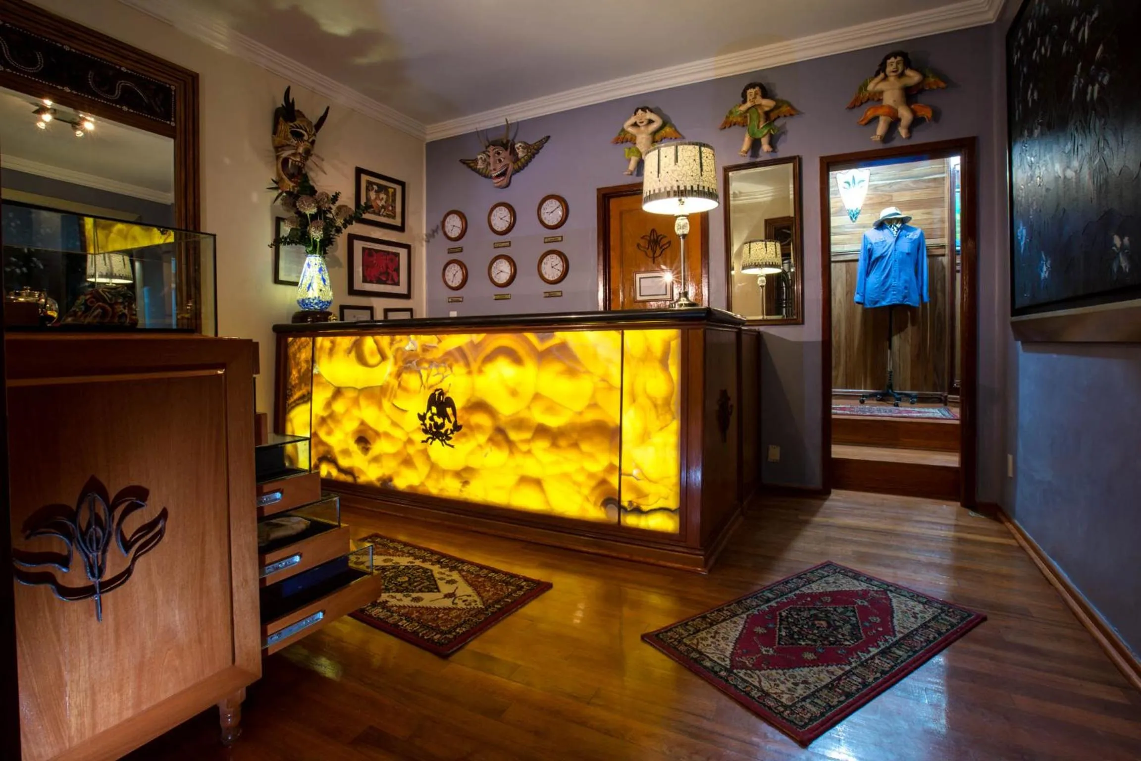 Lobby or reception in Hotel Parque México Boutique