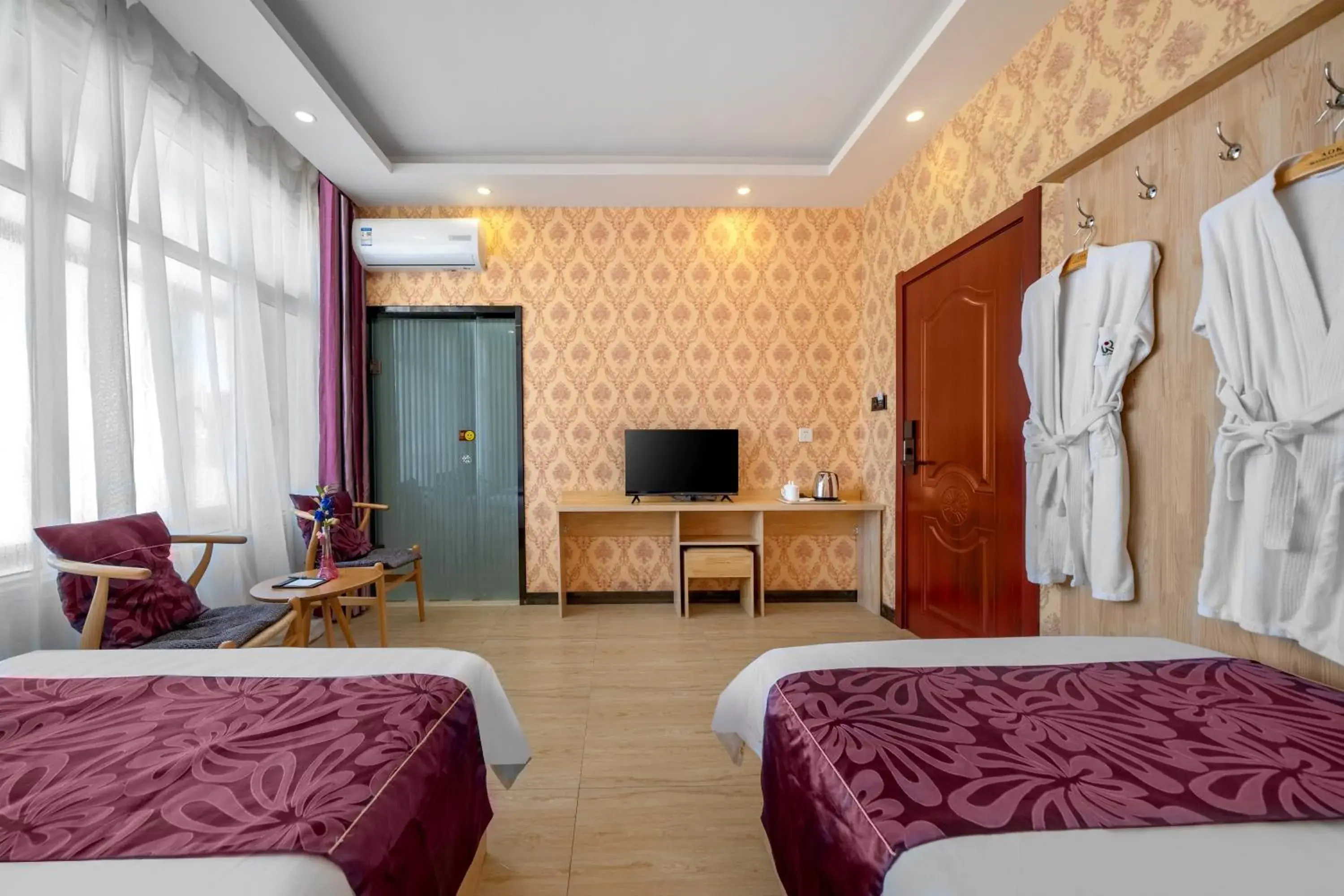 Standard Twin Room in XinQihang Hotel Harbin Taiping Airport Standard Twin Room in XinQihang Hotel Harbin Taiping Airport