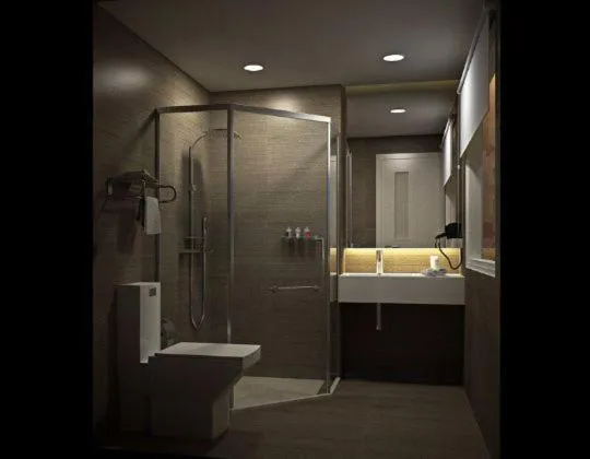 Bathroom in Travel Light Hotel