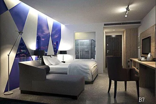 Photo of the whole room, Bed in Travel Light Hotel