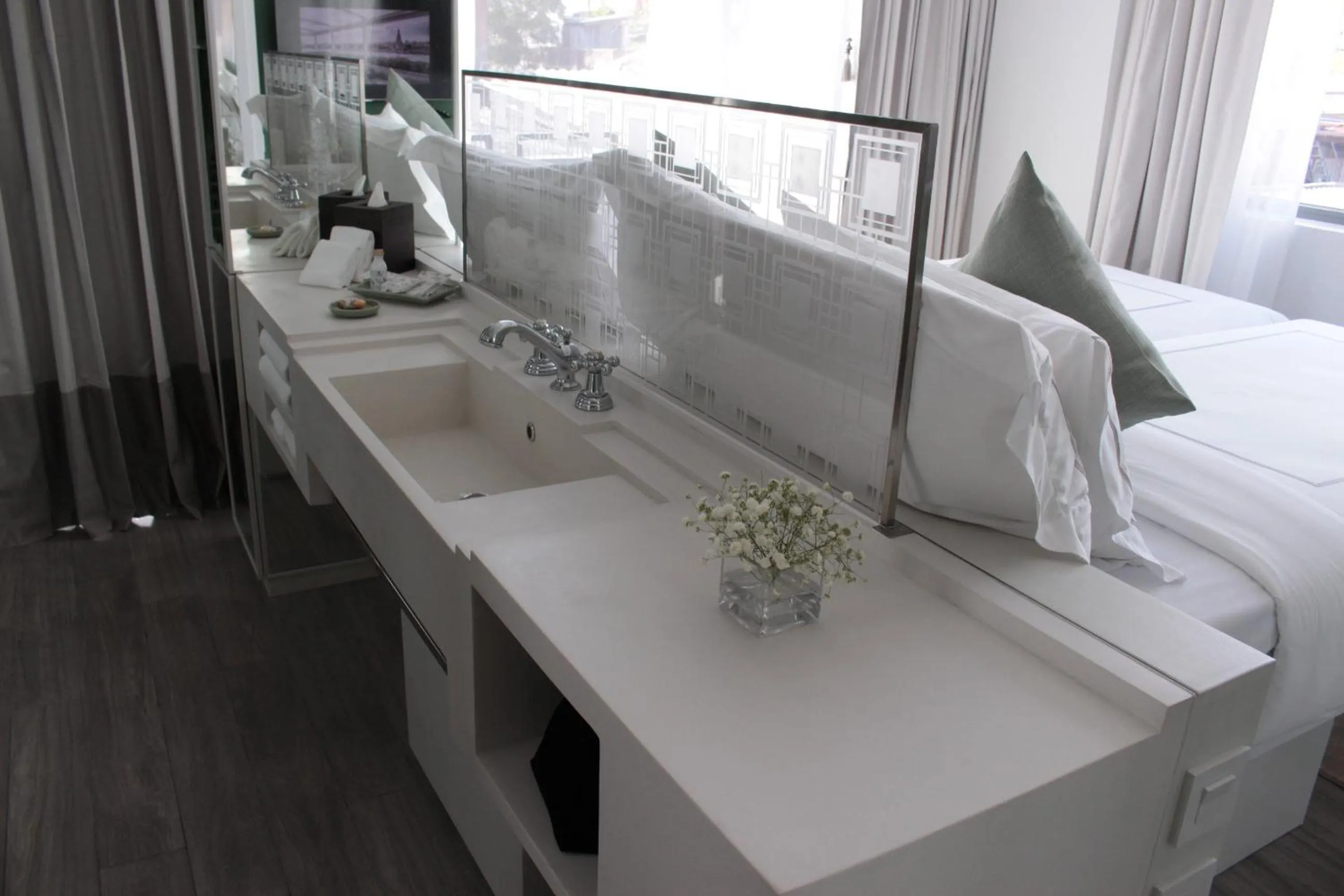 Bed in Riva Arun Bangkok