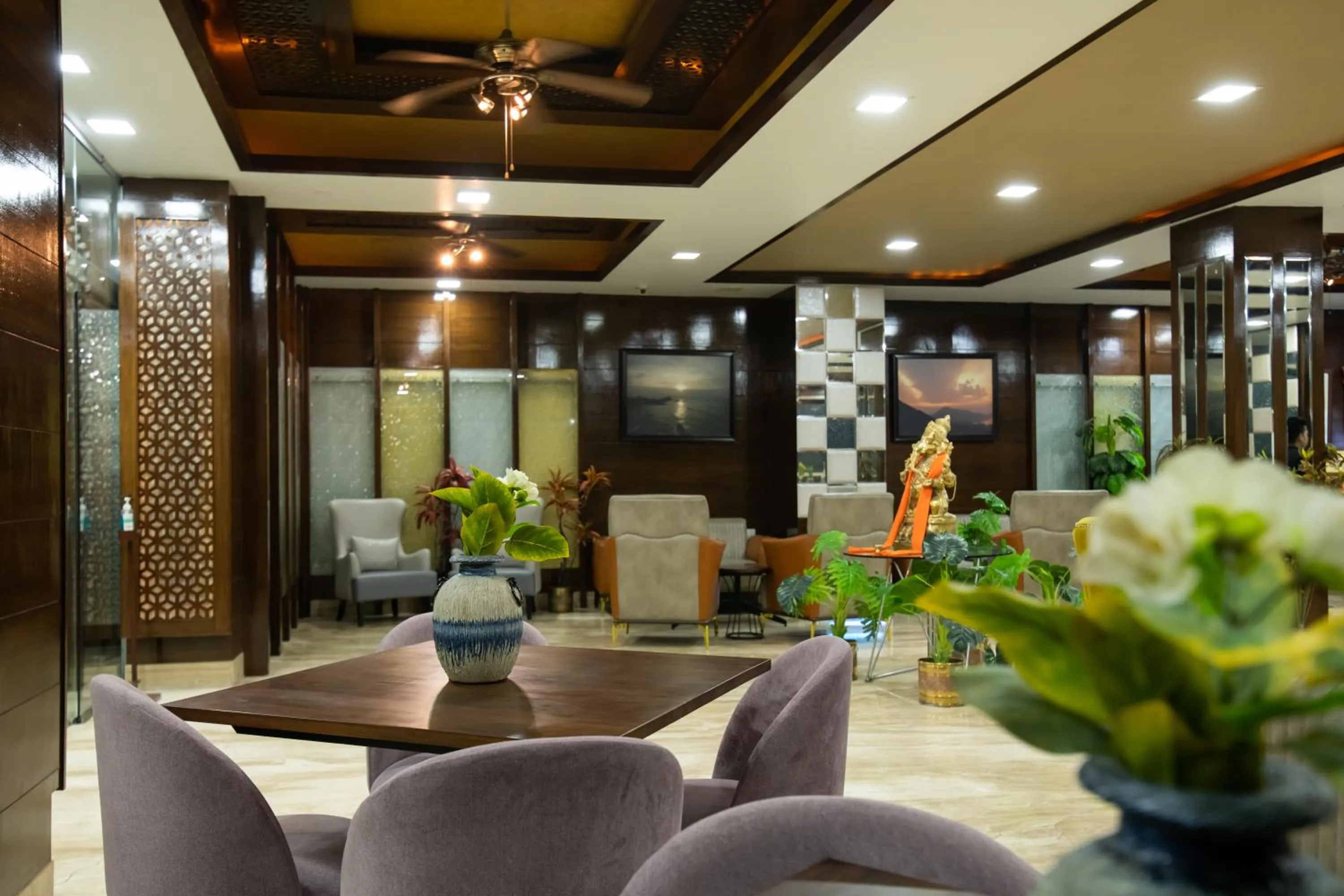 Seating area in The Fern Residency Katra