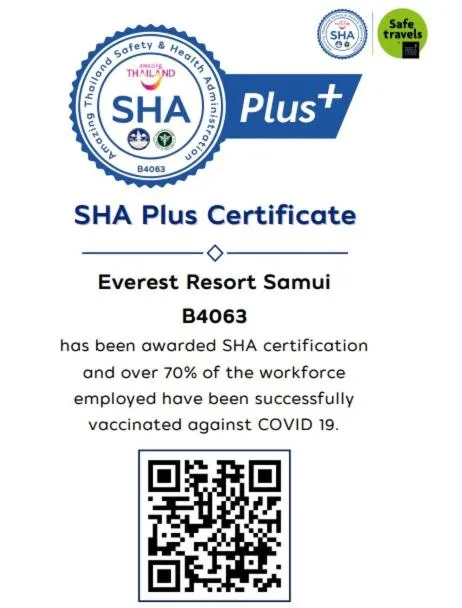 Logo/Certificate/Sign in Everest Resort Samui - SHA Plus
