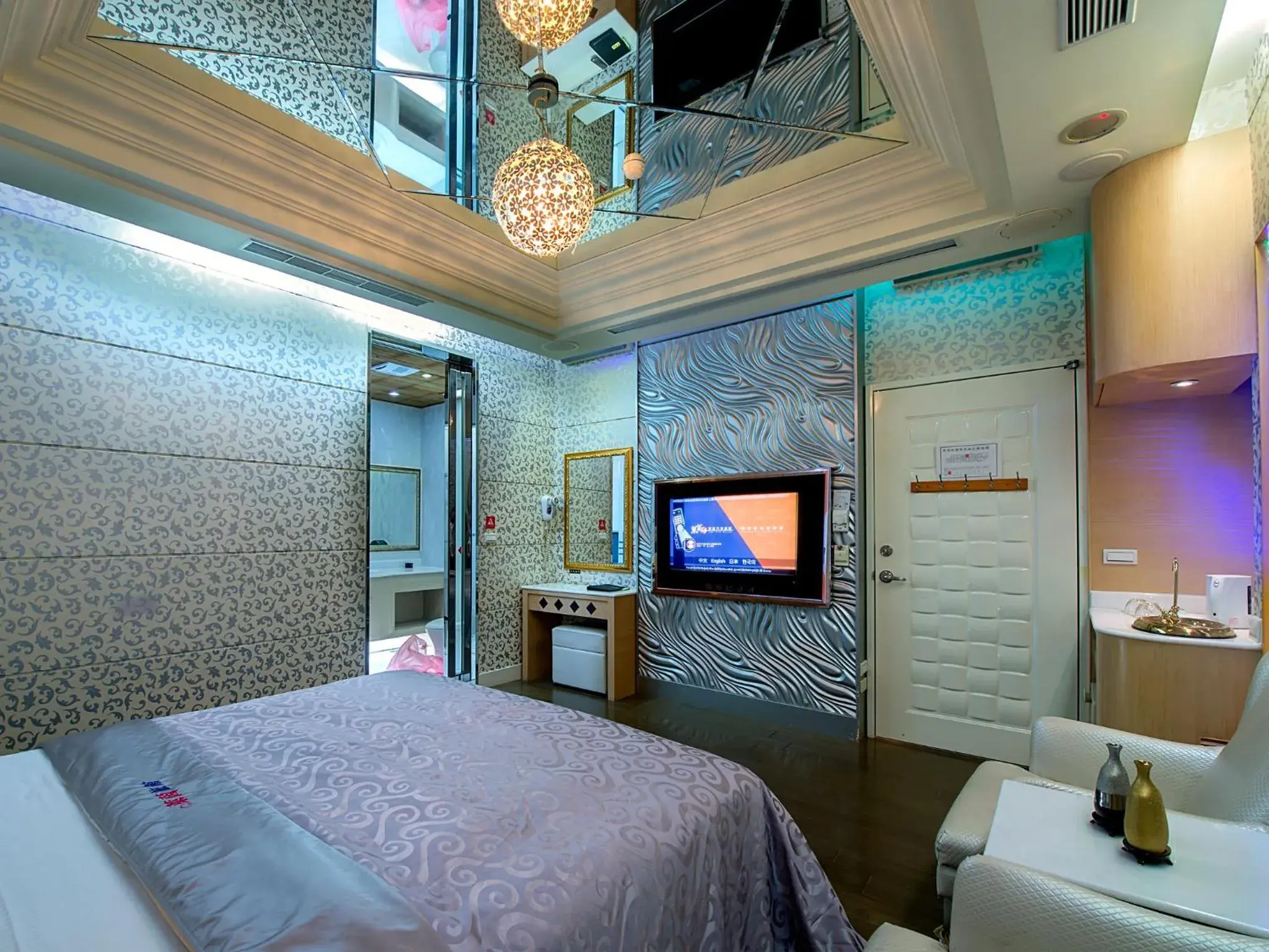 Bed in Lai Yin Motel Bed in Lai Yin Motel