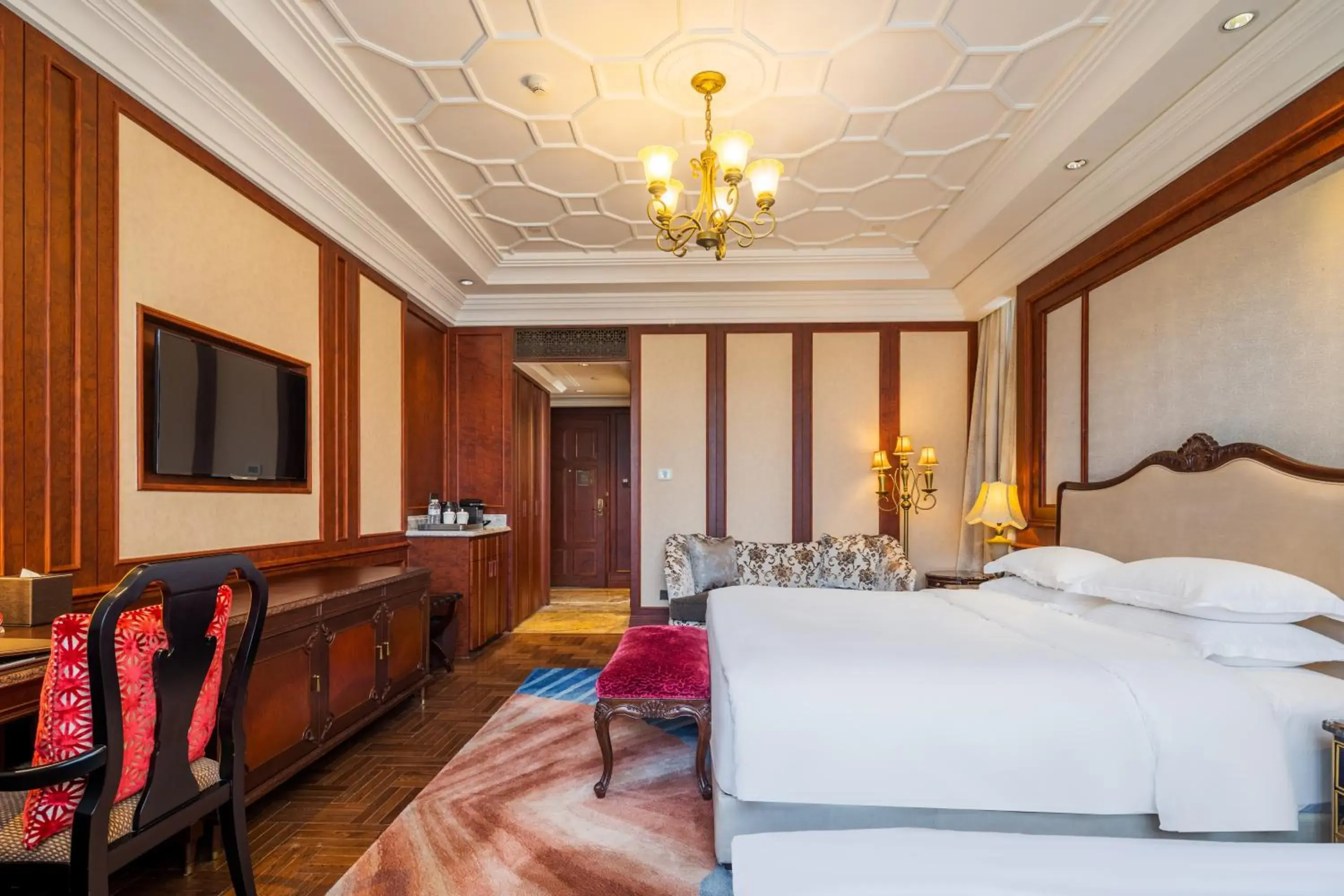 Communal lounge/ TV room, Bed in Shanghai Donghu Hotel - Shanghai Style Garden House Communal lounge/ TV room, Bed in Shanghai Donghu Hotel - Shanghai Style Garden House