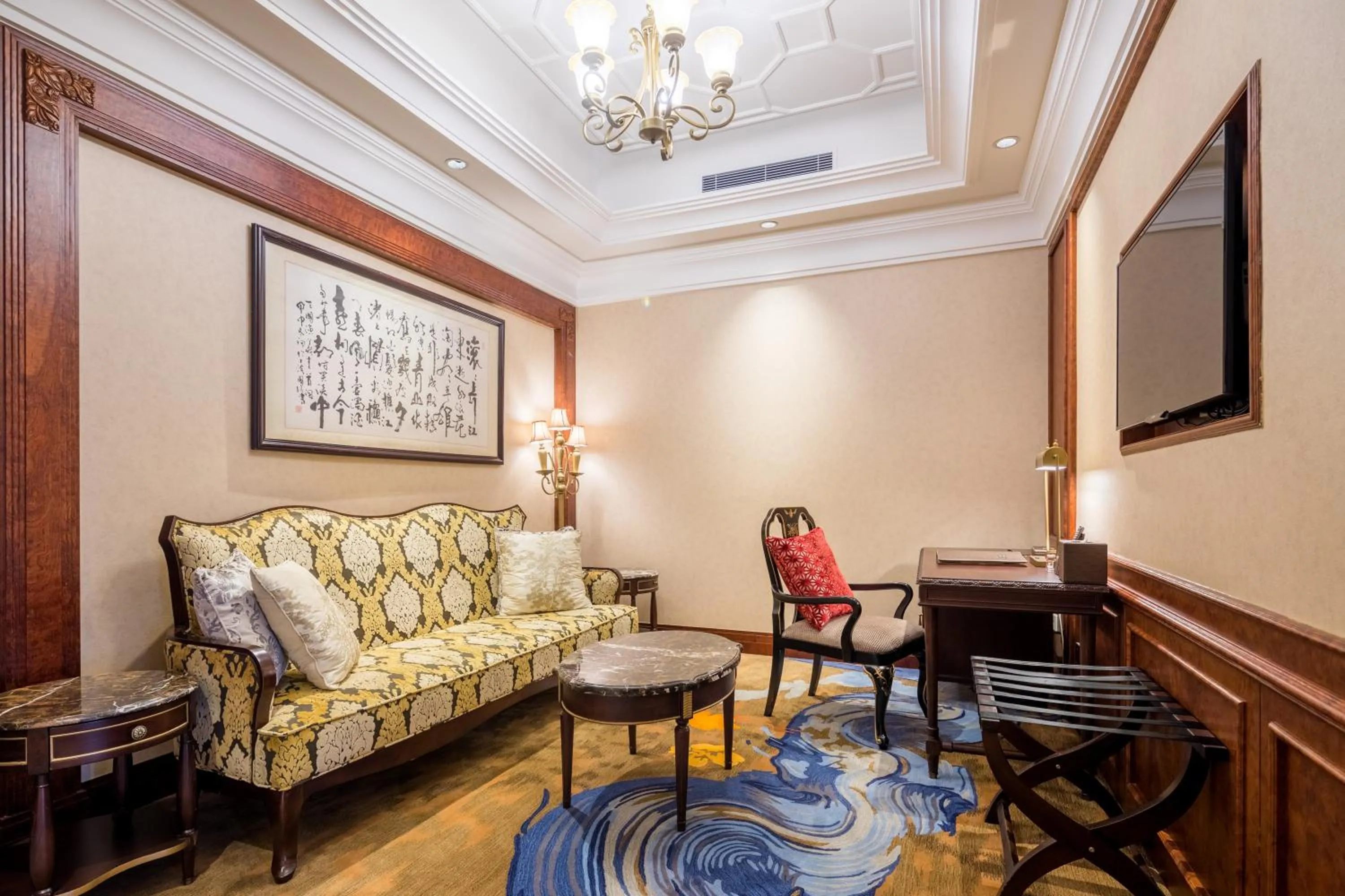 Living room in Shanghai Donghu Hotel - Shanghai Style Garden House