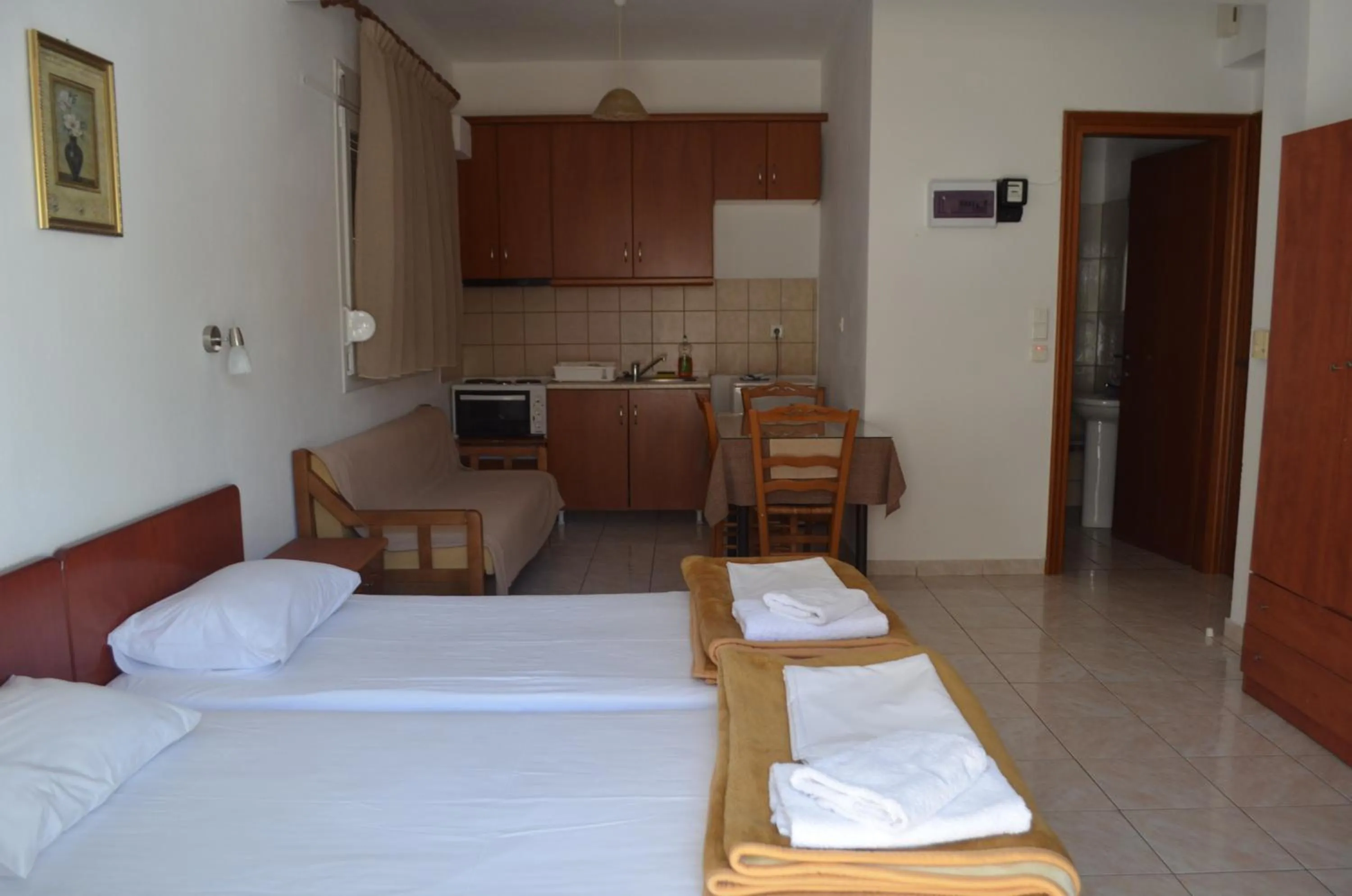 Bed in Irini Apartments